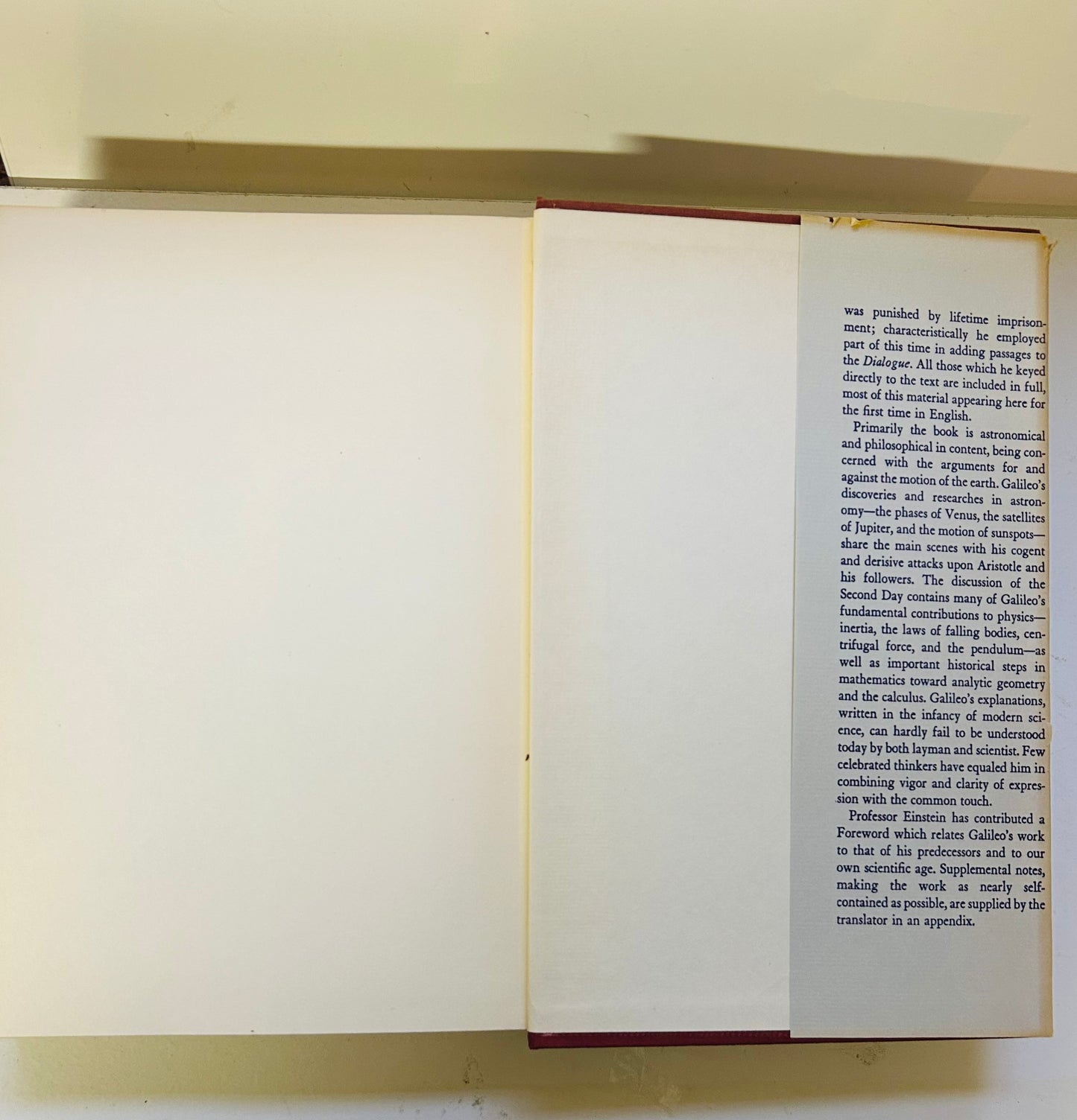 Galileo Galilei: Dialogue Concerning the Two Chief World Systems