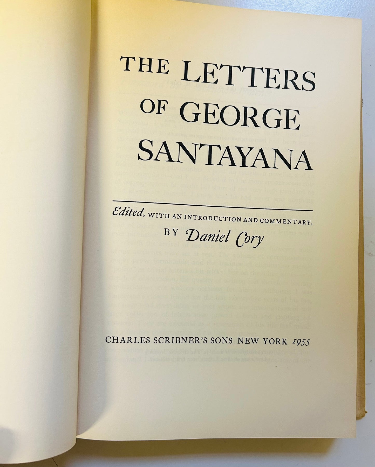 The Letters of George Santayana
