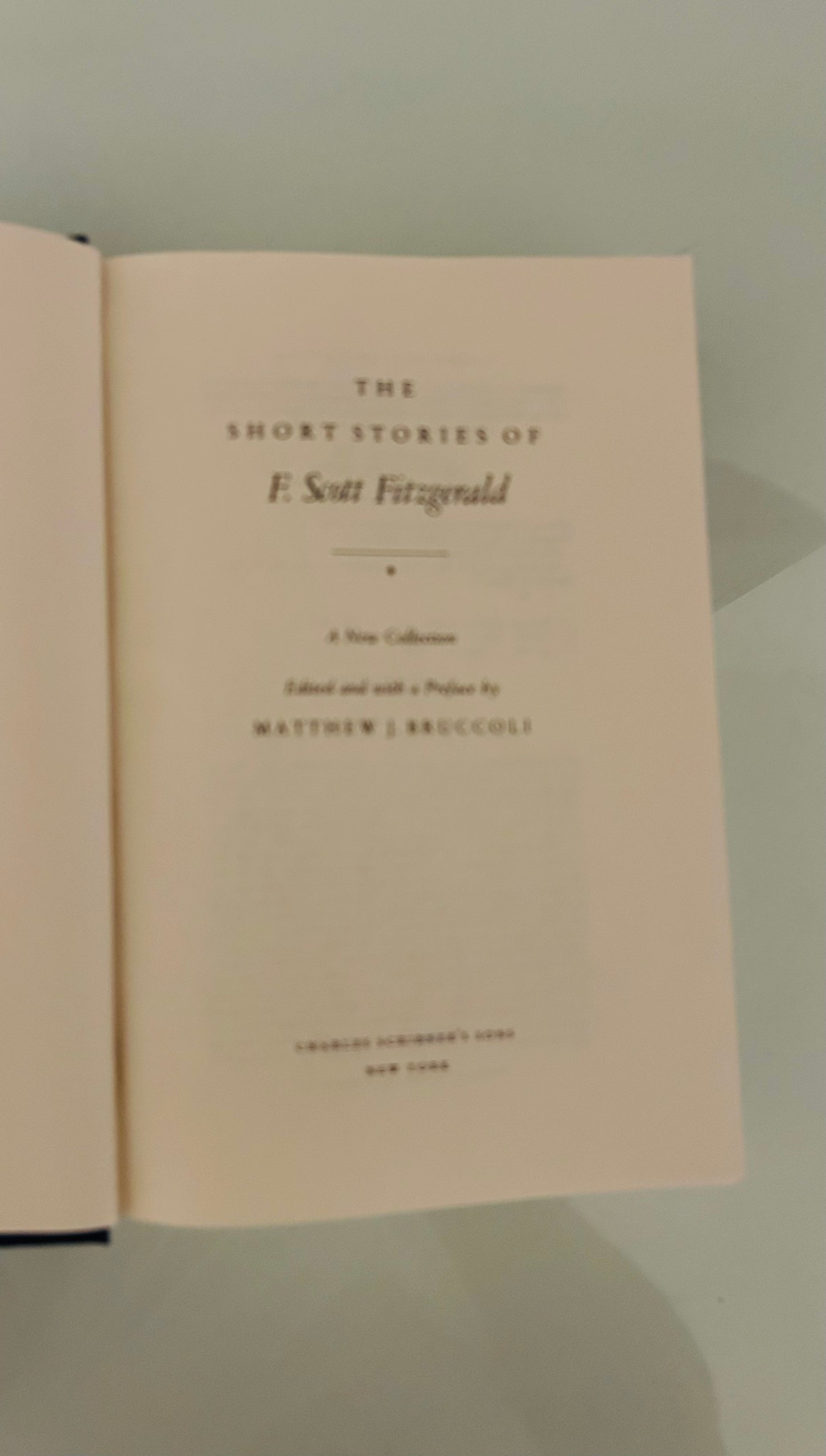 The Short Stories of F.Scott Fitzgerald