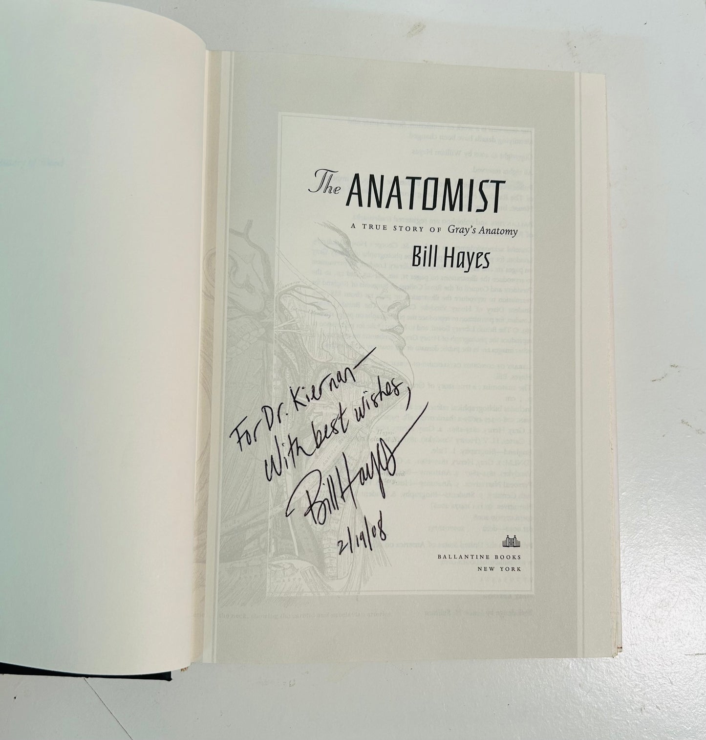 The Anatomist: A True Story of Gray's Anatomy (signed copy)