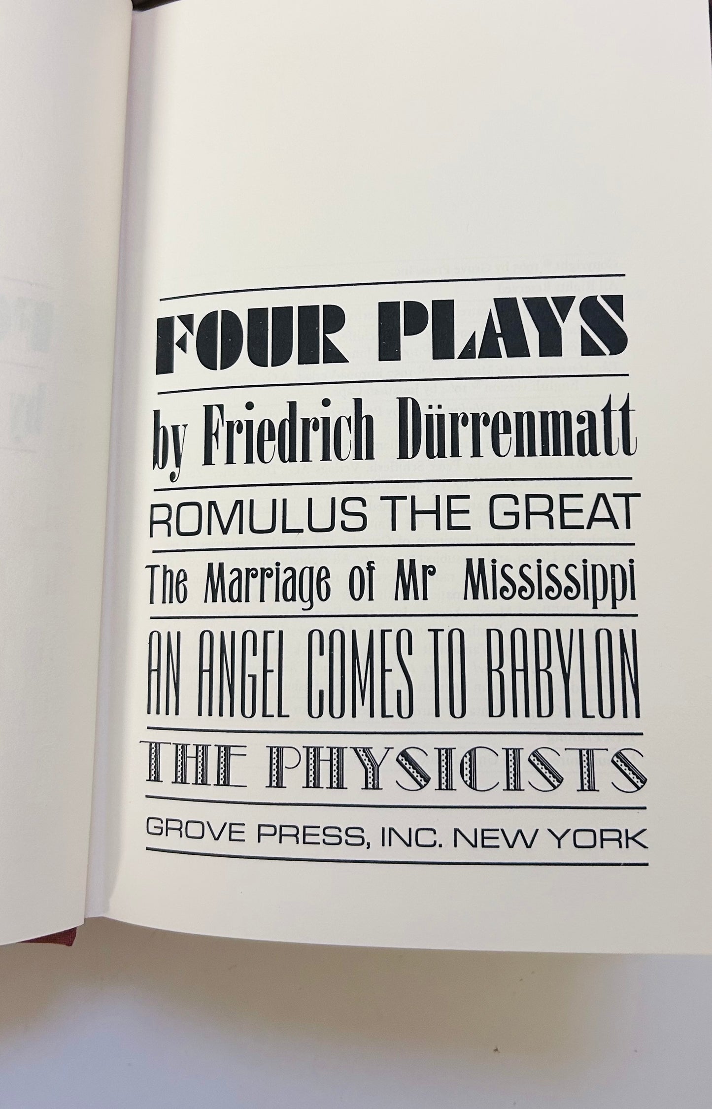 Four Plays