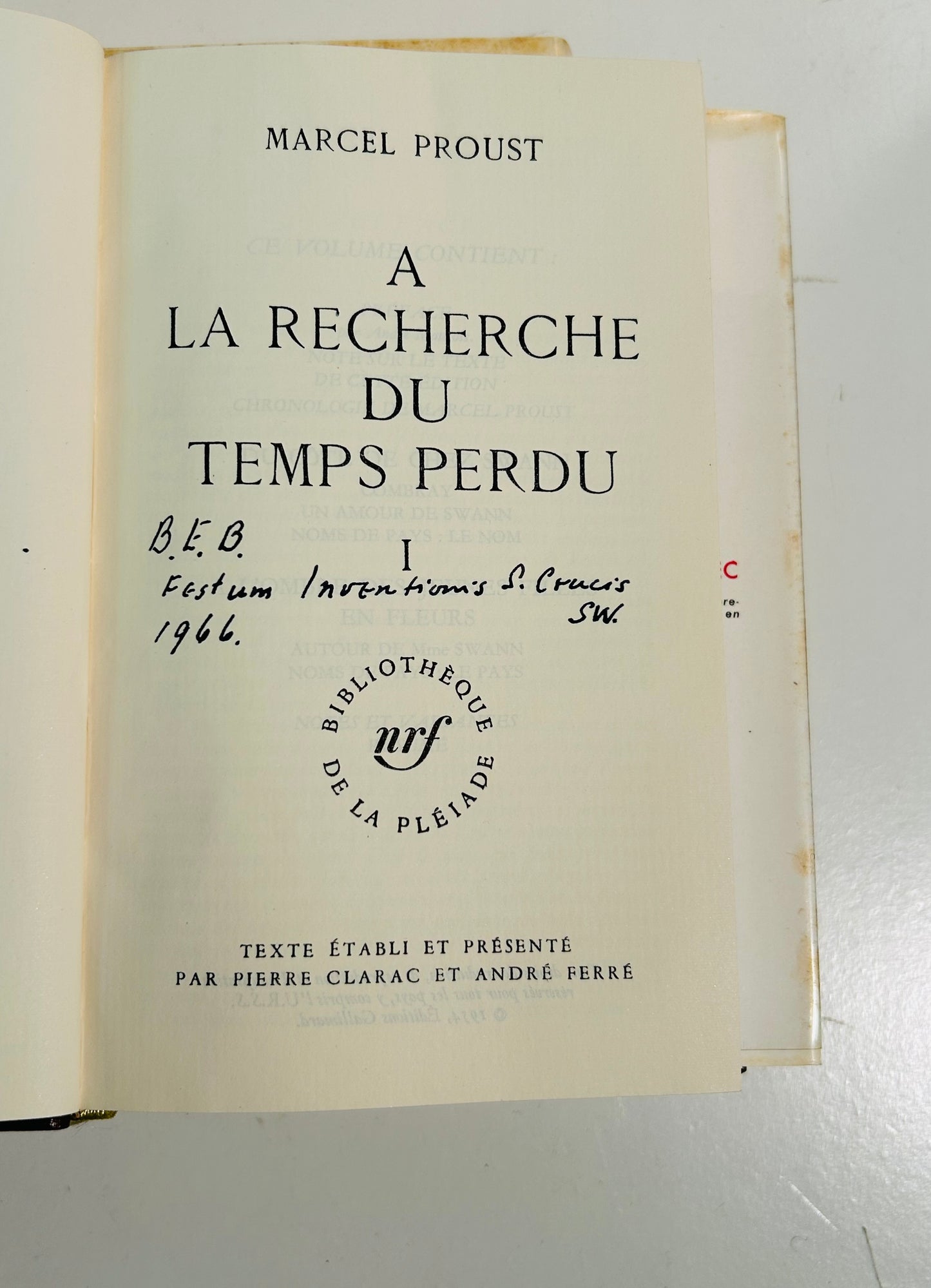 À la Recherche du temps Perdu (3 volume set, in French)