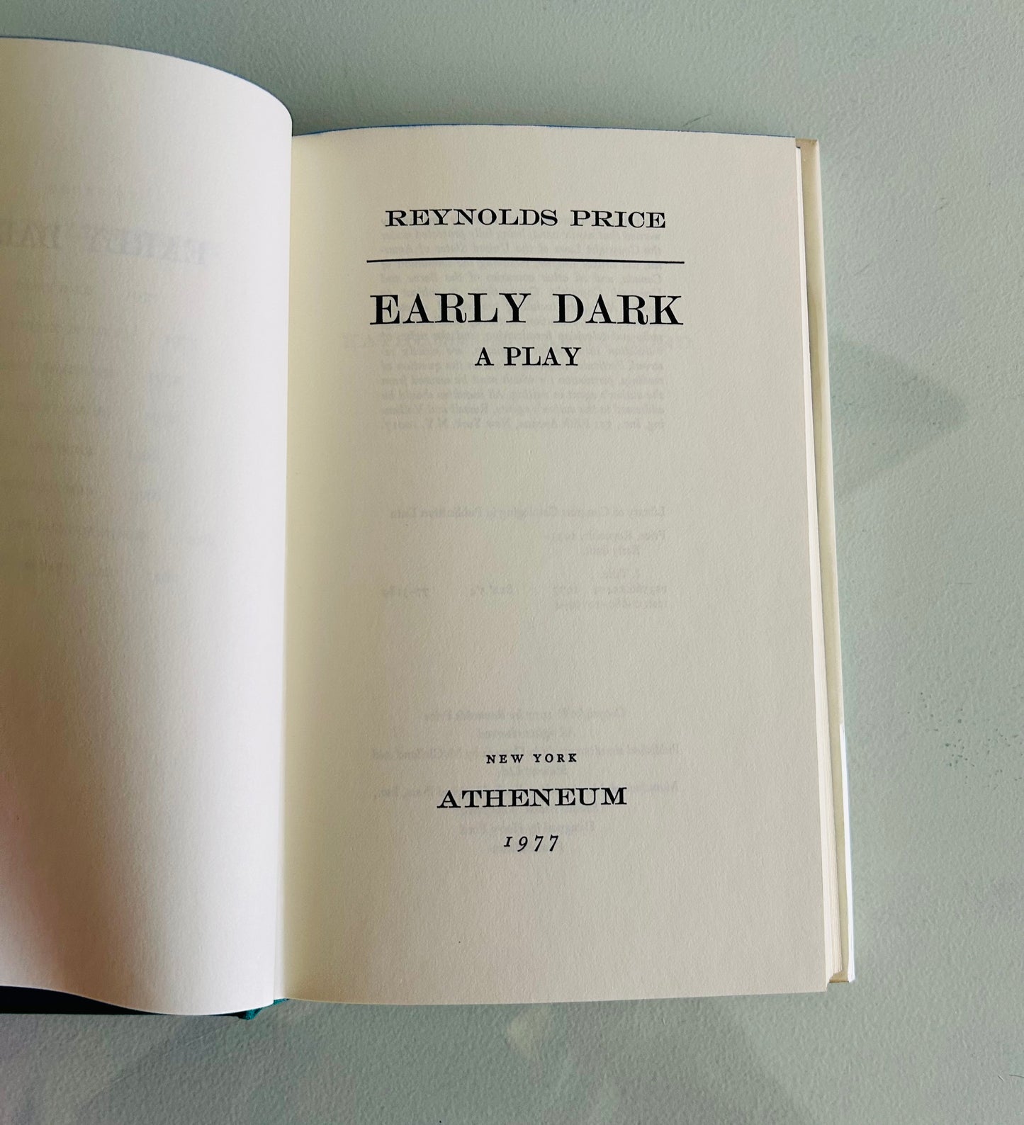 Early Dark: A Play