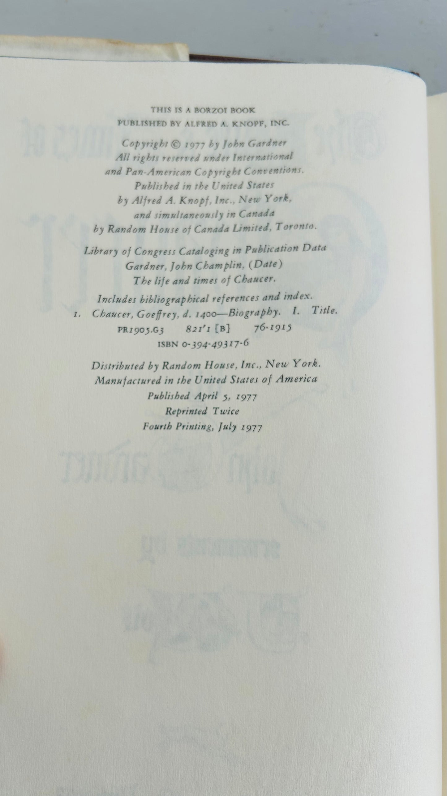 The Life & Times of Chaucer