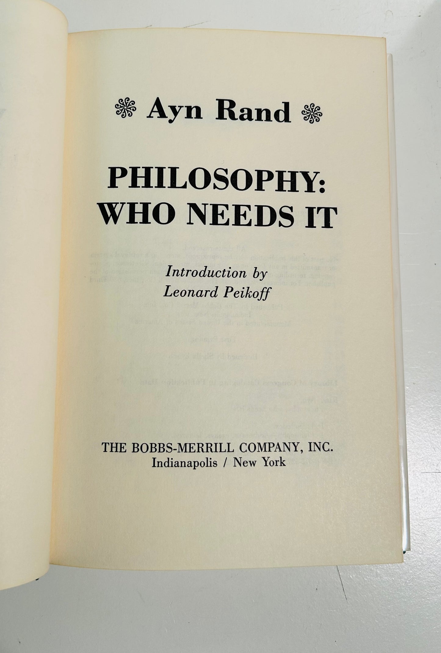 Philosophy: Who Needs It