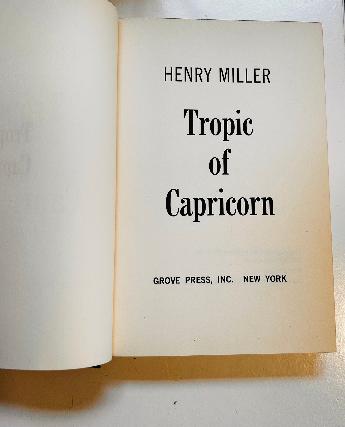 Tropic of Capricorn