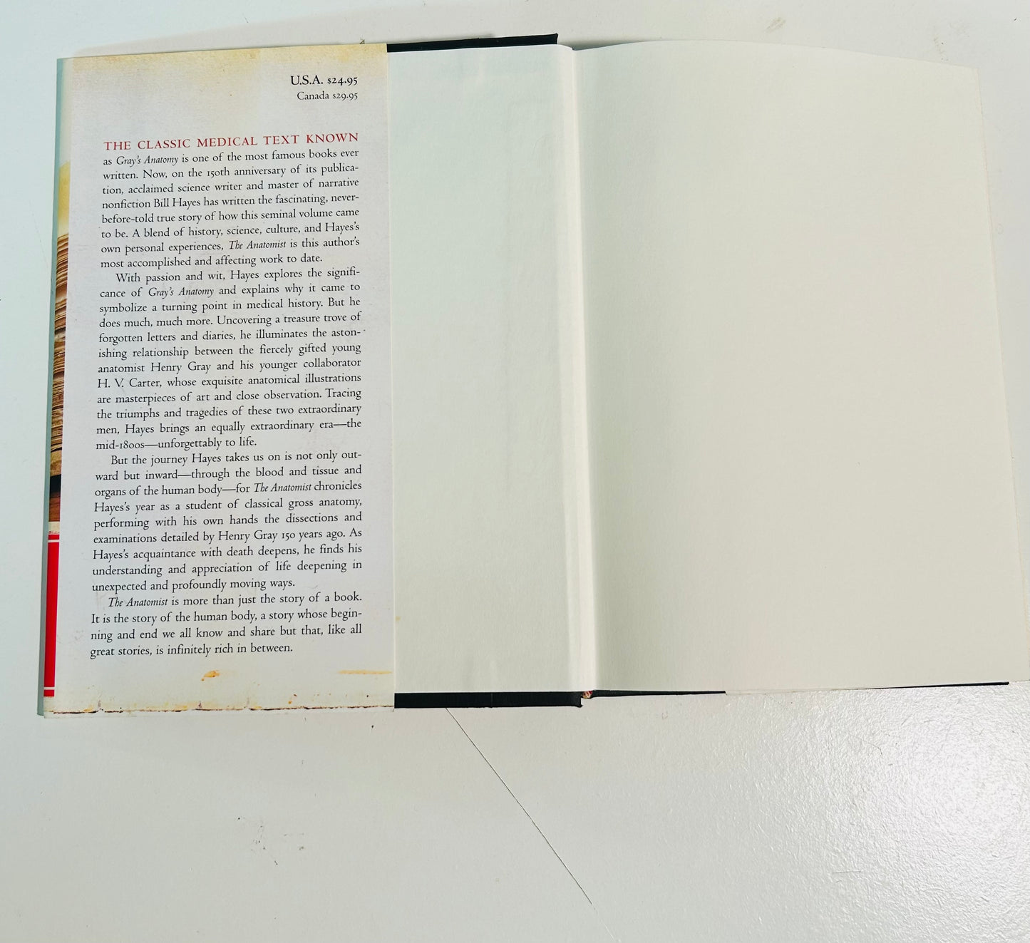 The Anatomist: A True Story of Gray's Anatomy (signed copy)
