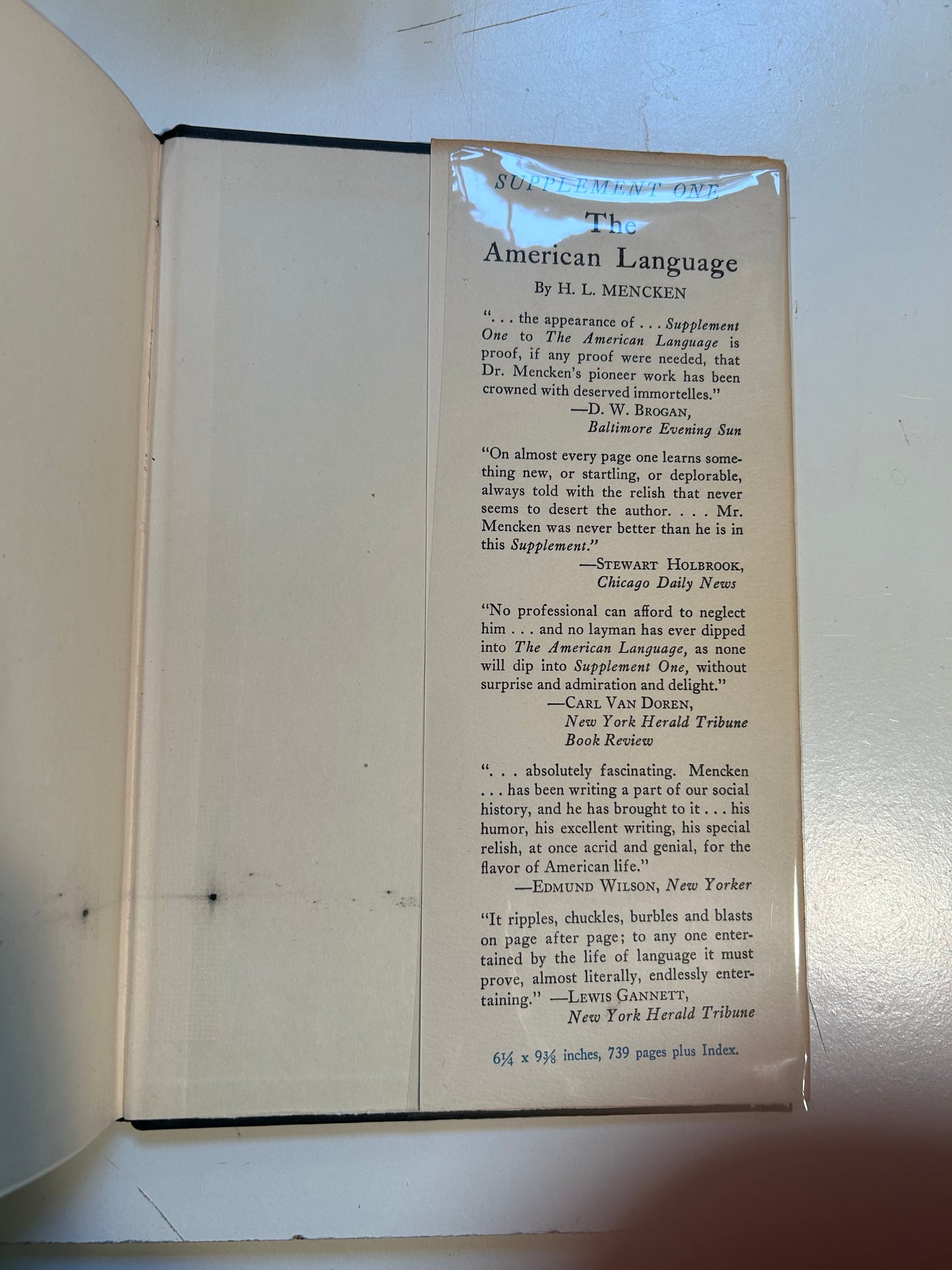 The American Language, Supplement Two (signed copy)
