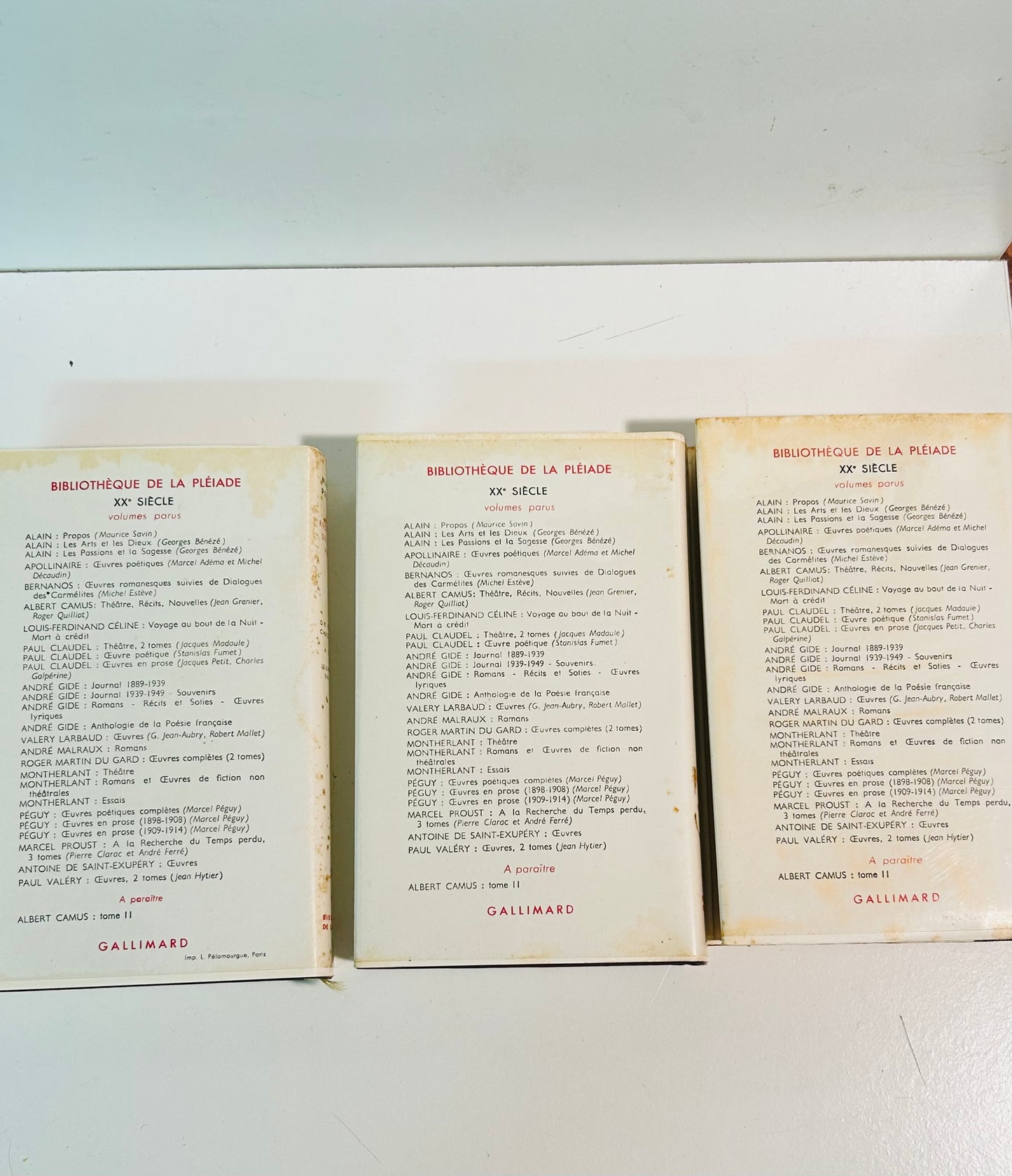 À la Recherche du temps Perdu (3 volume set, in French)