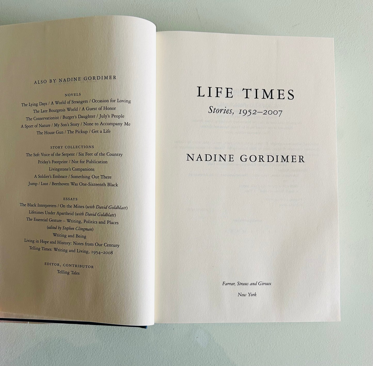 Life Times Stories, 1952-2007