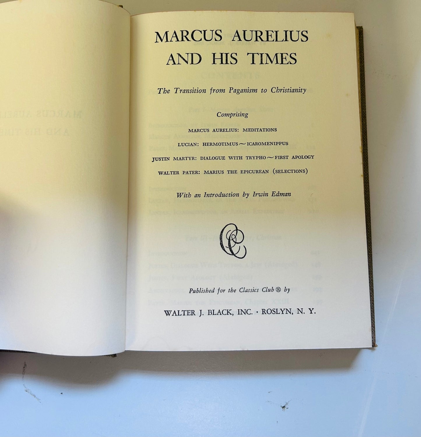 Marcus Aurelius and his Times