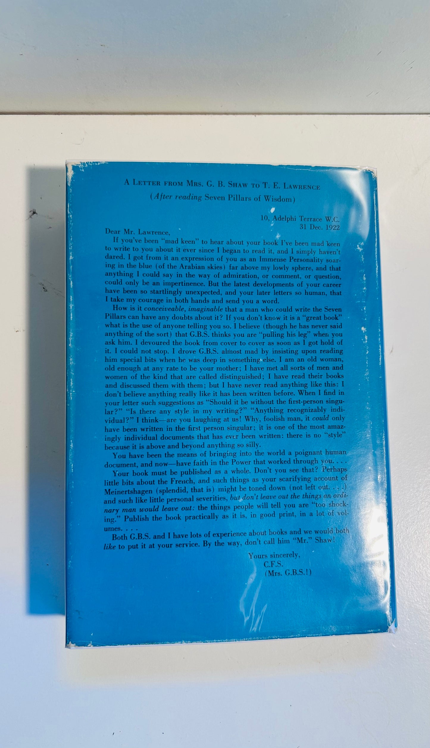Private Shaw & Public Shaw: A dual portrait of Lawrence of Arabia and G.B.S