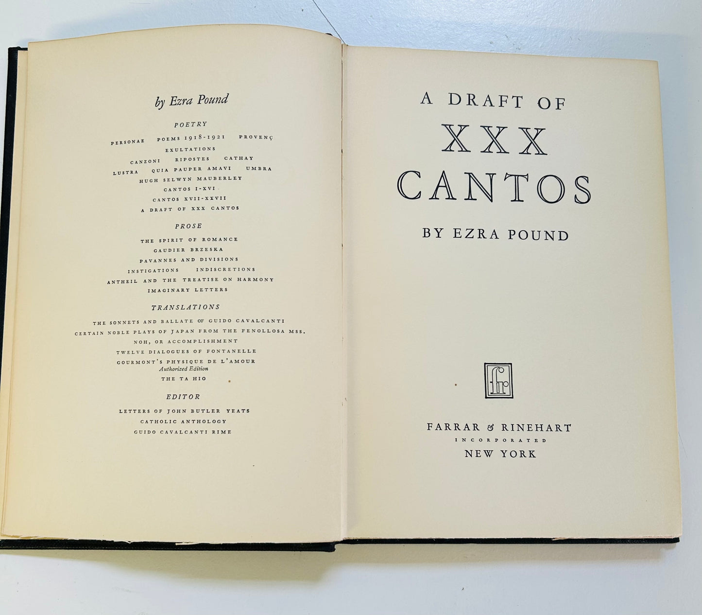 A Draft of XXX Cantos