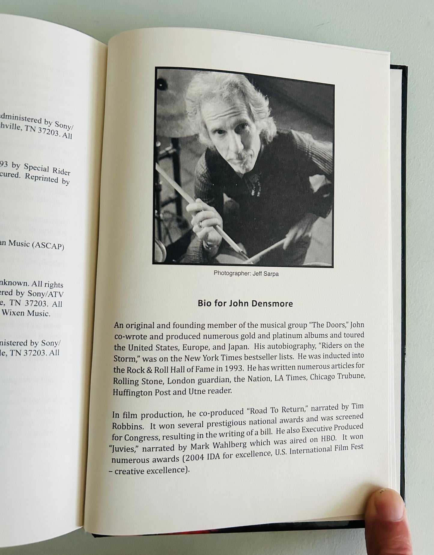 The Doors: Unhinged. Jim Morrison’s Legacy Goes on Trial (signed copy)