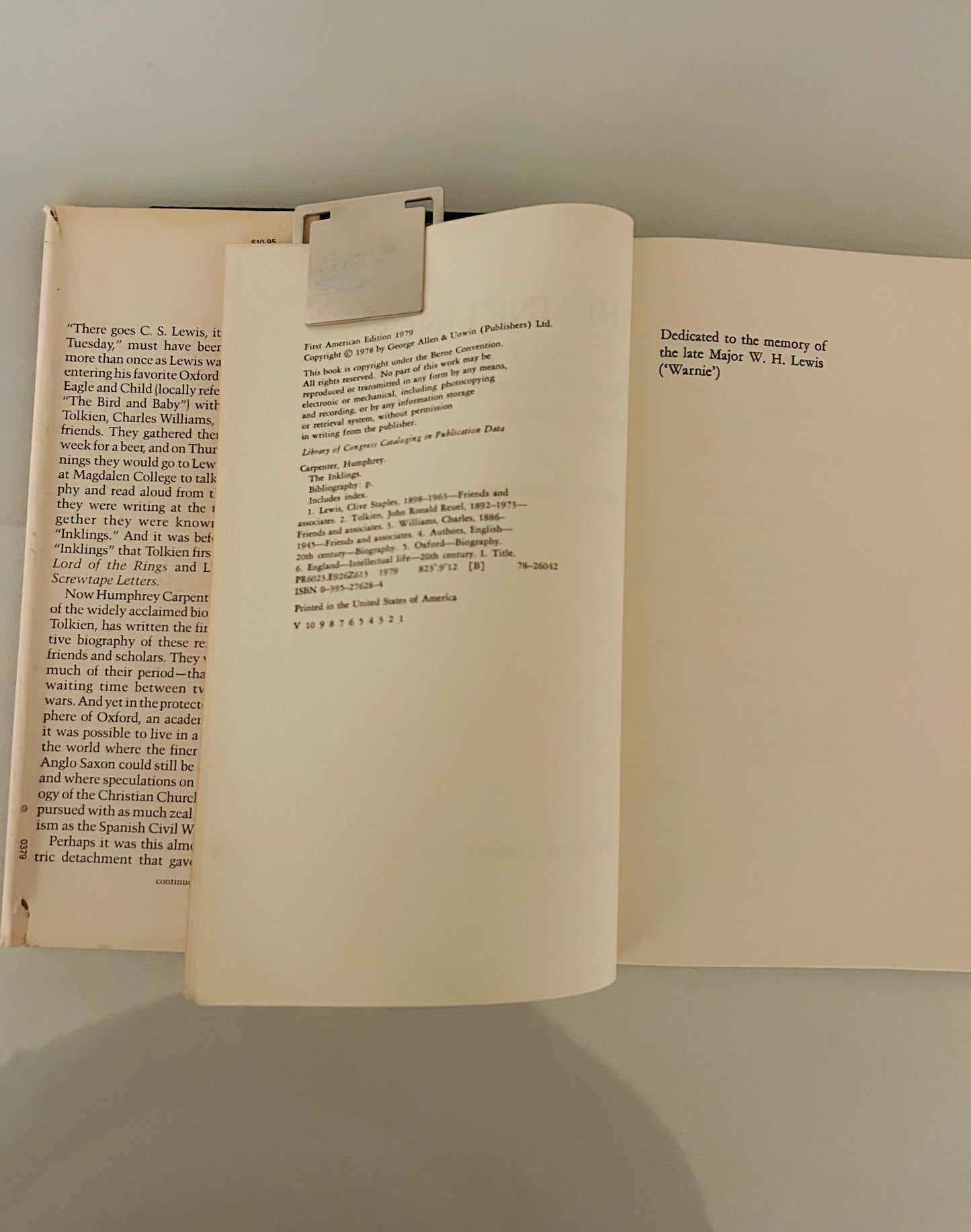 The Inklings: C.S. Lewis J.R.R. Tolkien Charles Williams and there friends