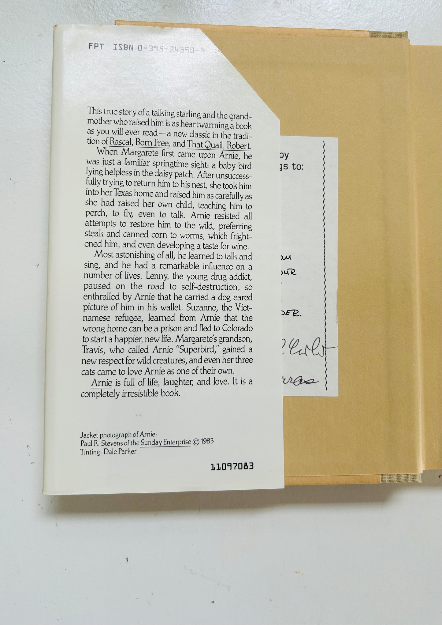 Arnie the Darling Starling (Signed copy)