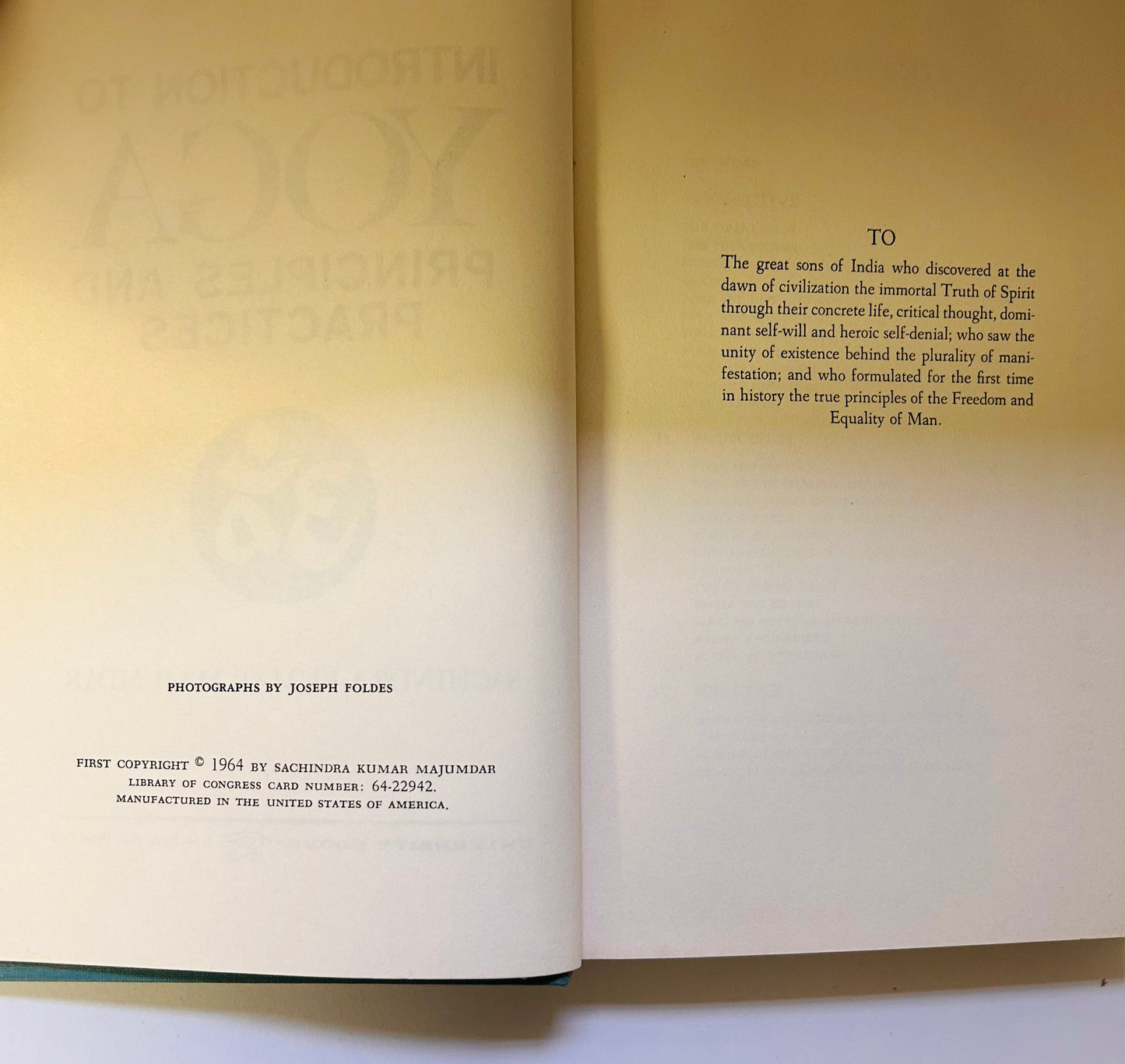 Introduction to Yoga: Principles and Practices