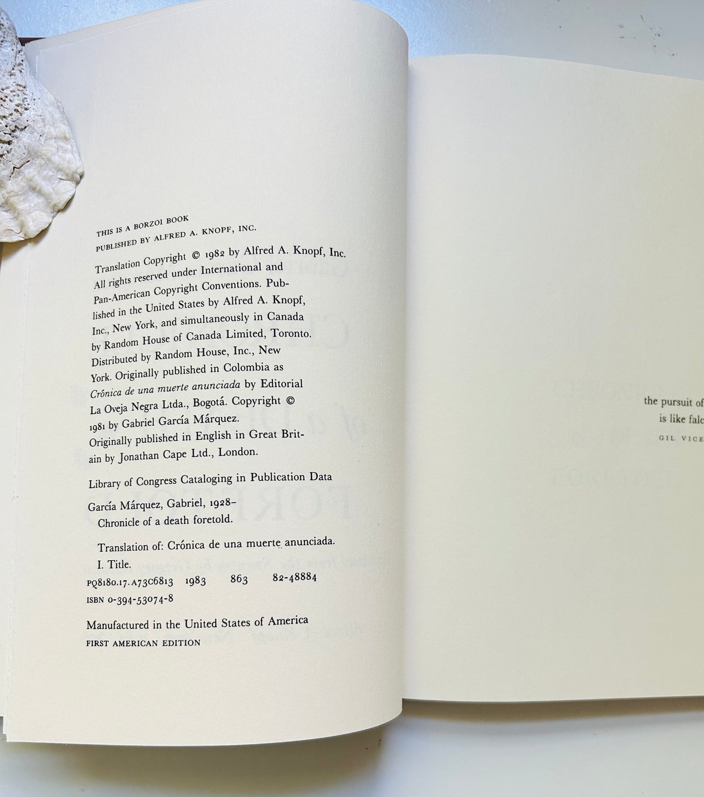 Chronicle of a Death Foretold