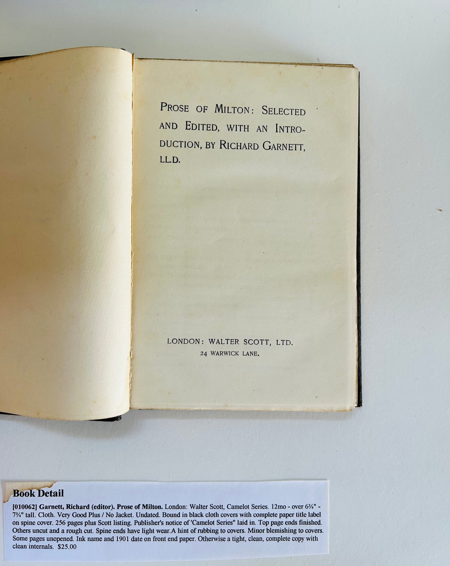 Prose of Milton