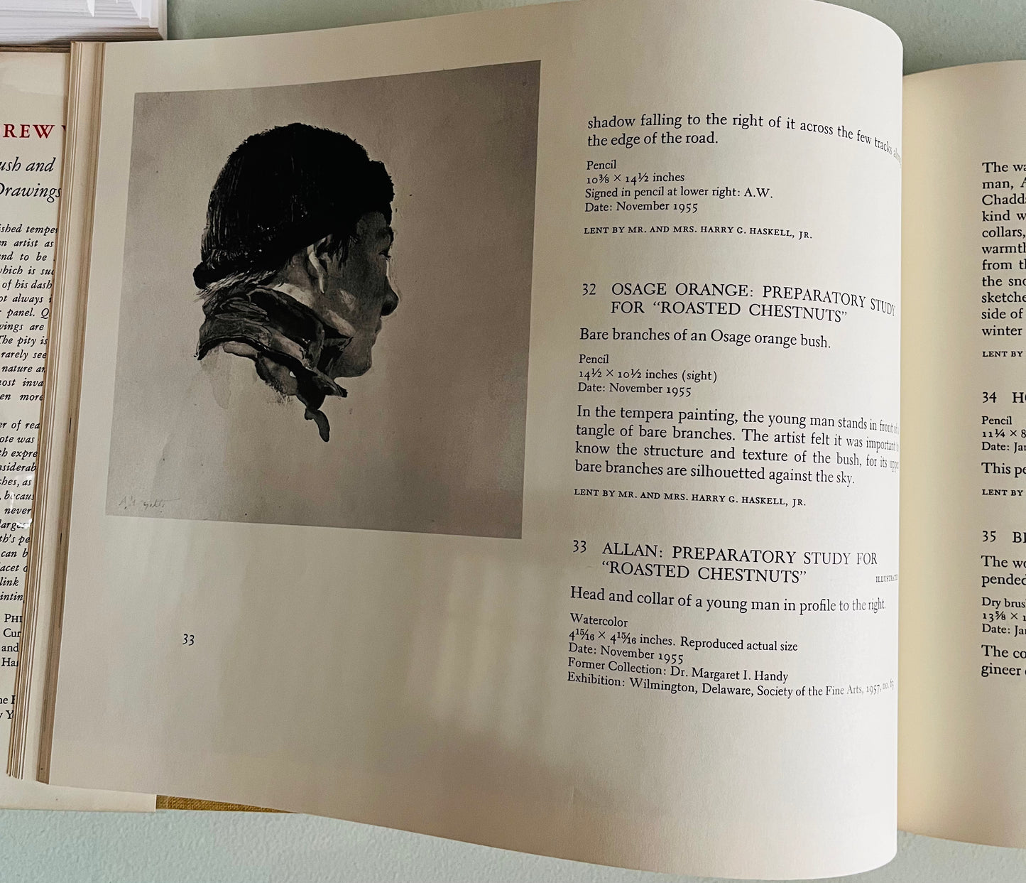 安德鲁·怀斯:干刷和铅笔画