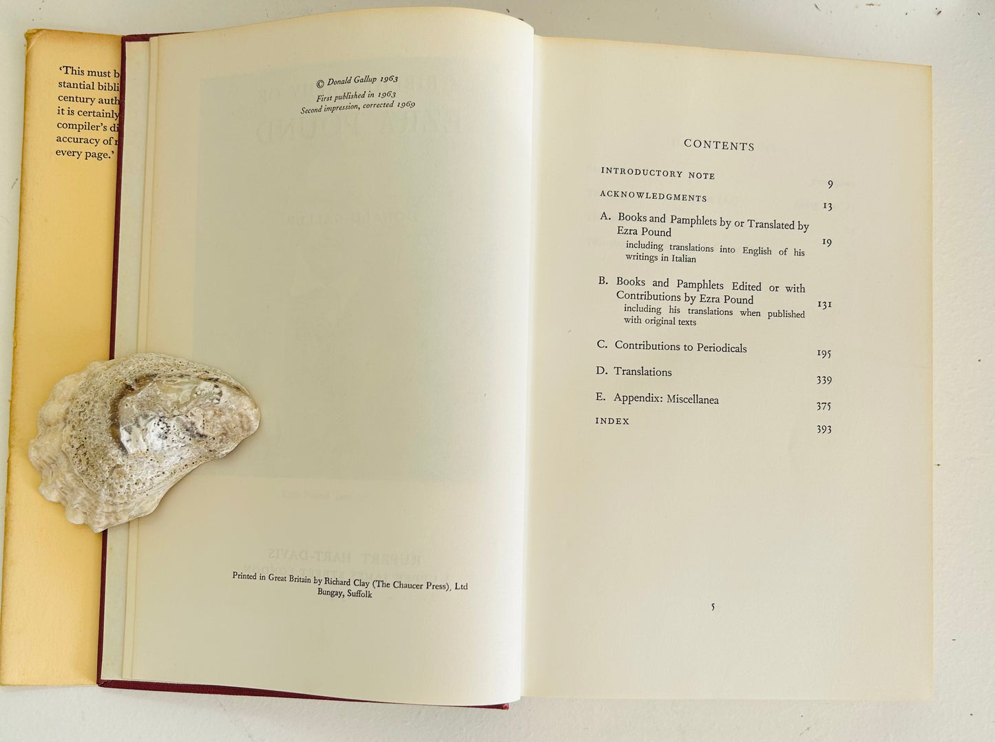 A Bibliography of Ezra Pound