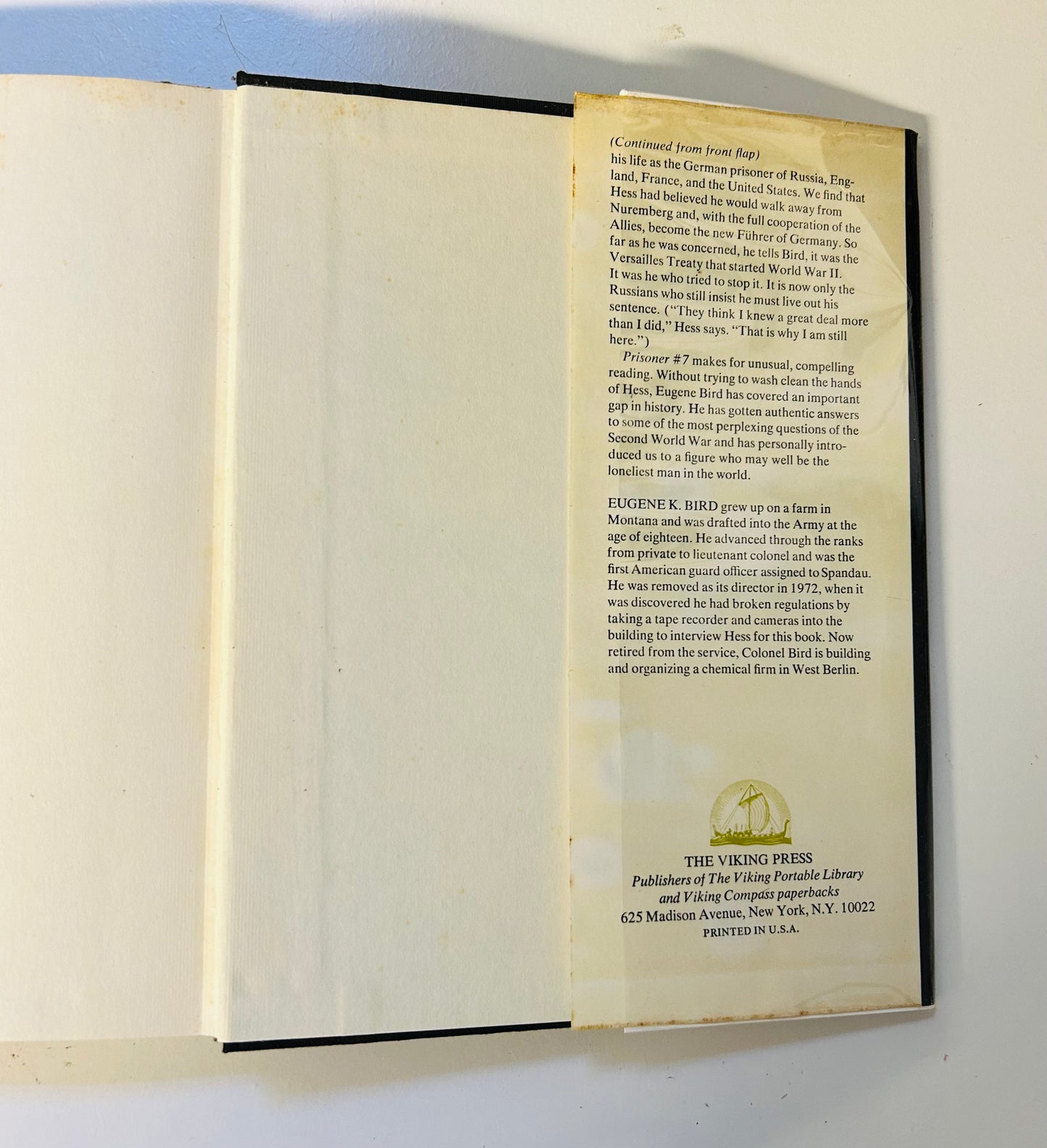 Prisoner #7: Rudolf Hess