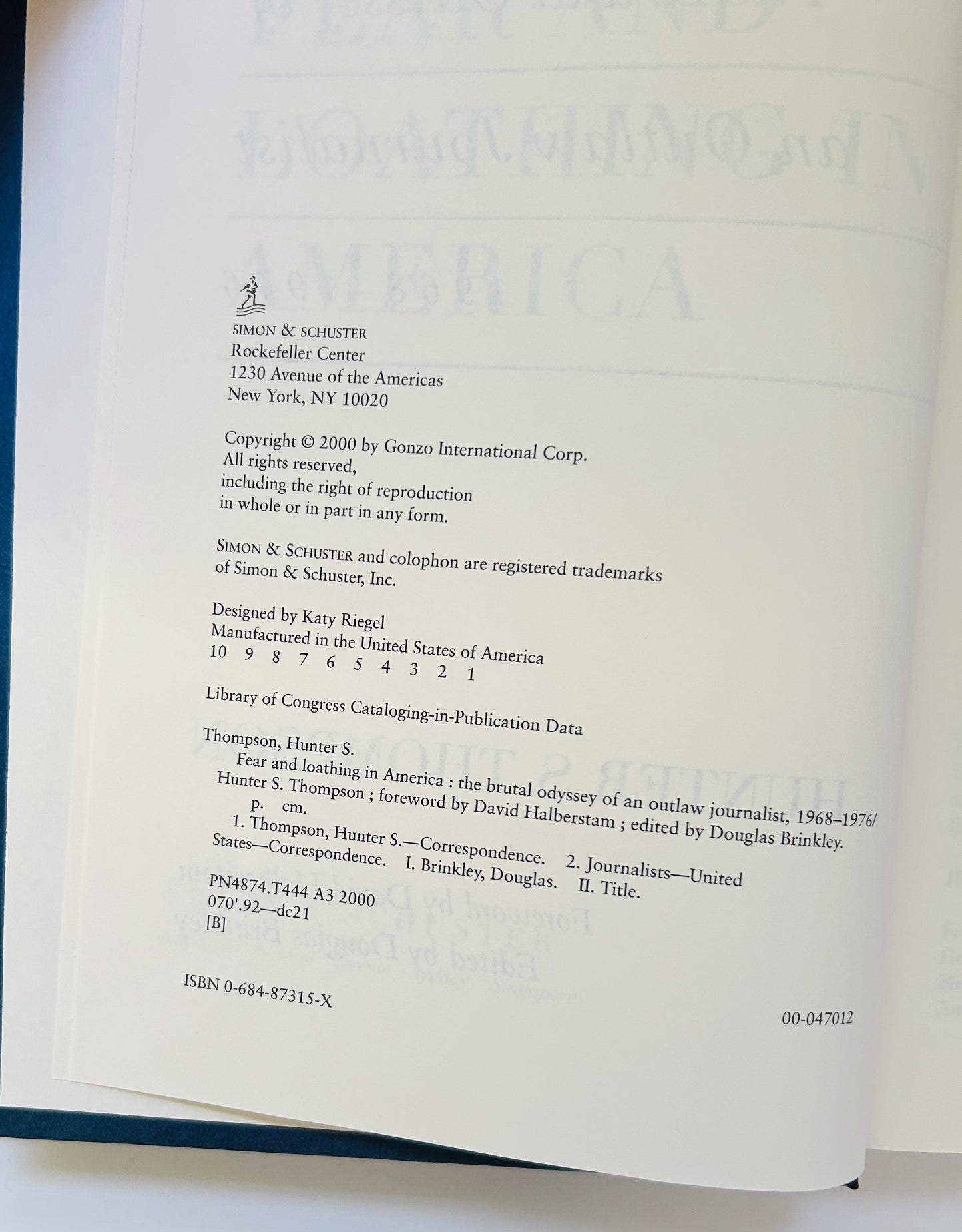 The Gonzo Letters (vol. II)