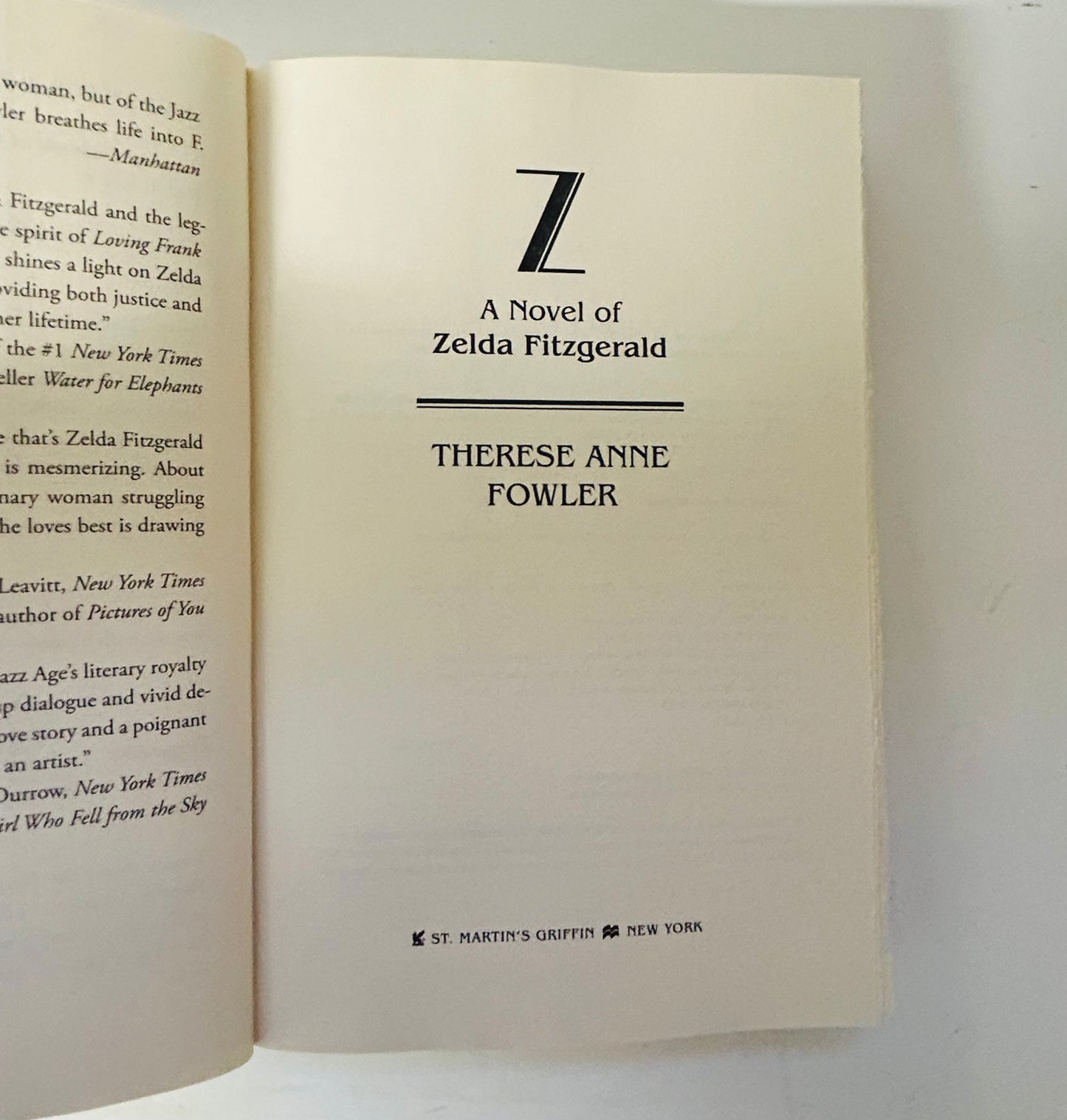 Z: A Novel of Zelda Fitzgerald