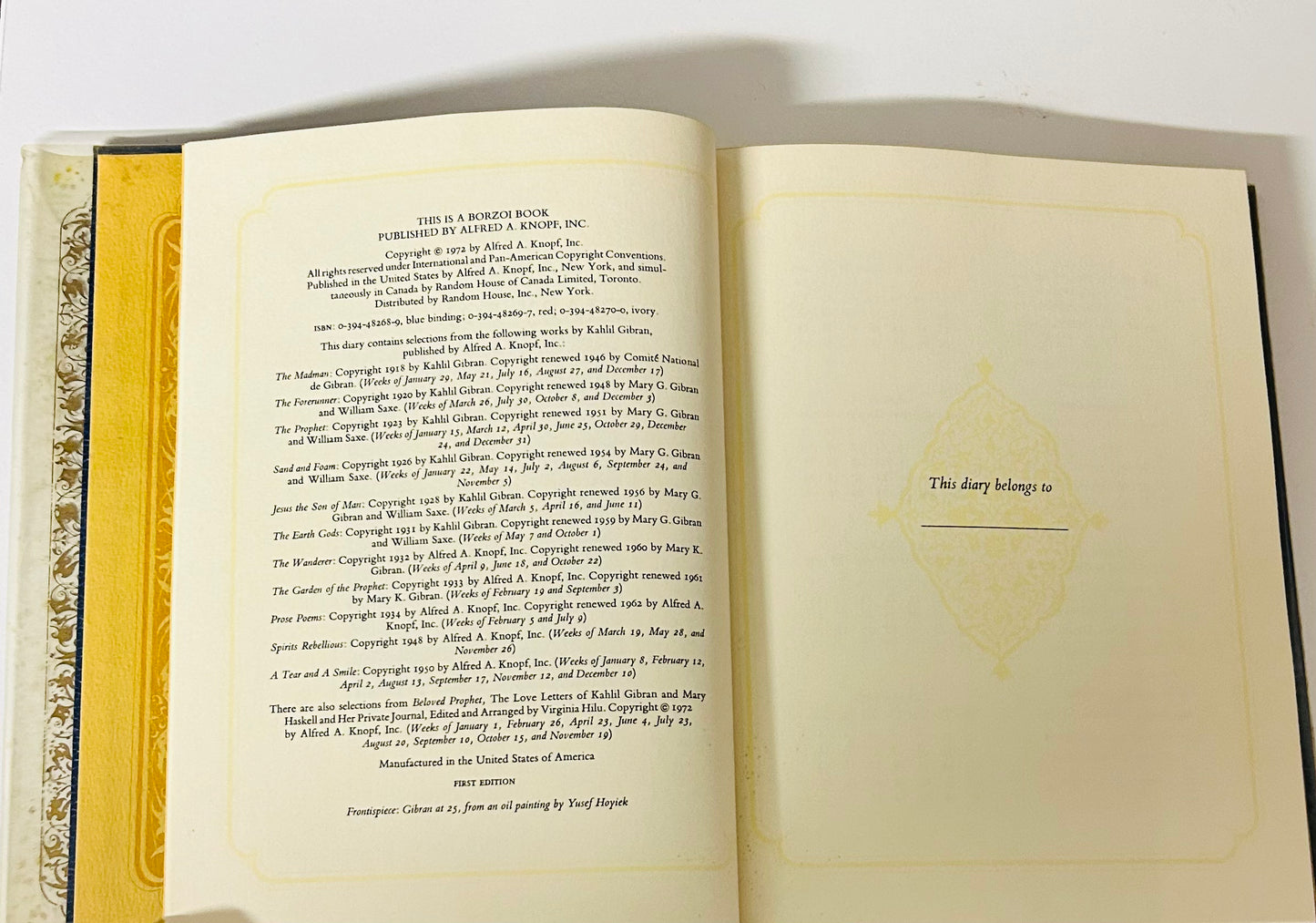 The Kahlil Gibran Diary for 1973