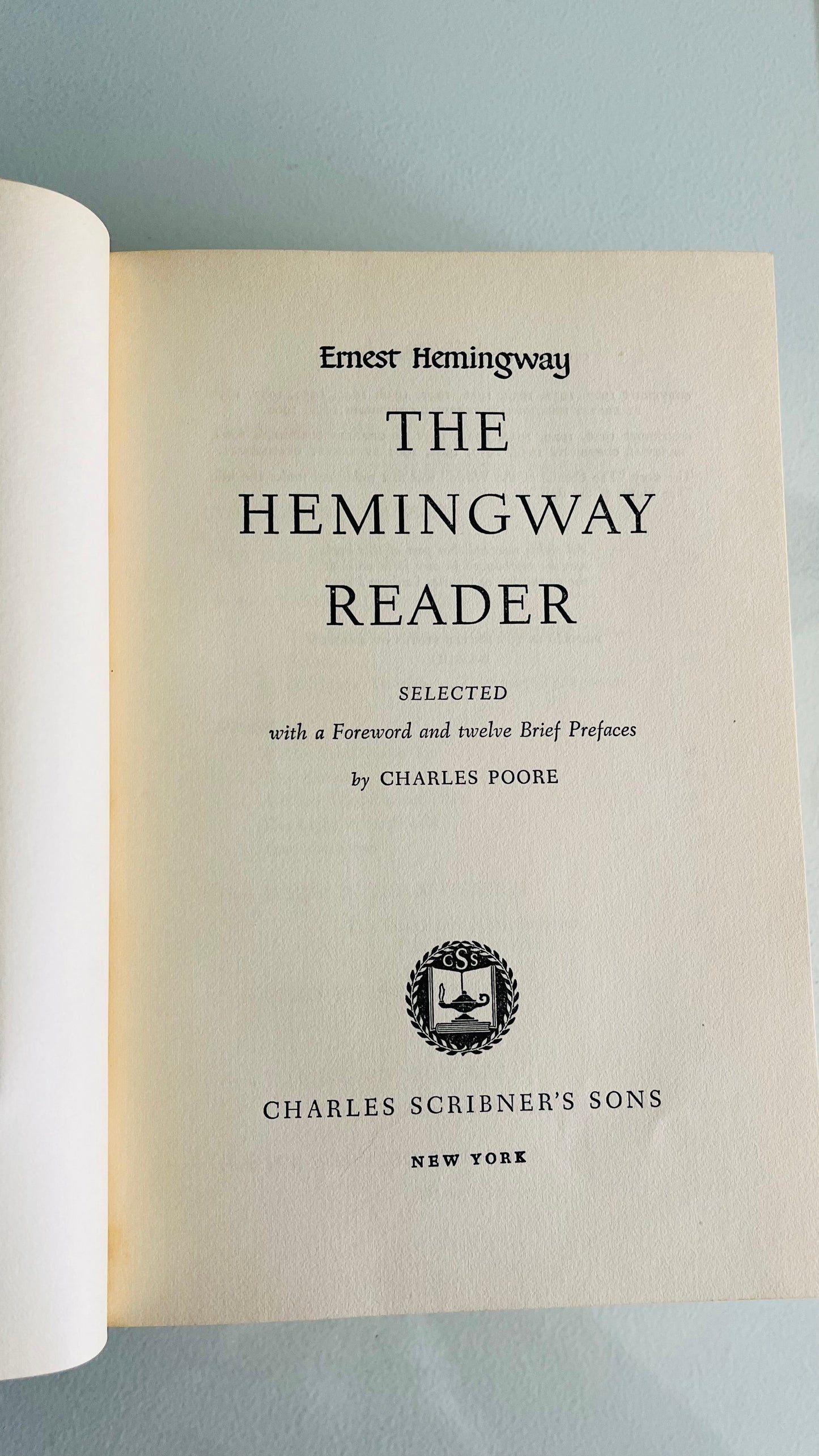 The Hemingway Reader