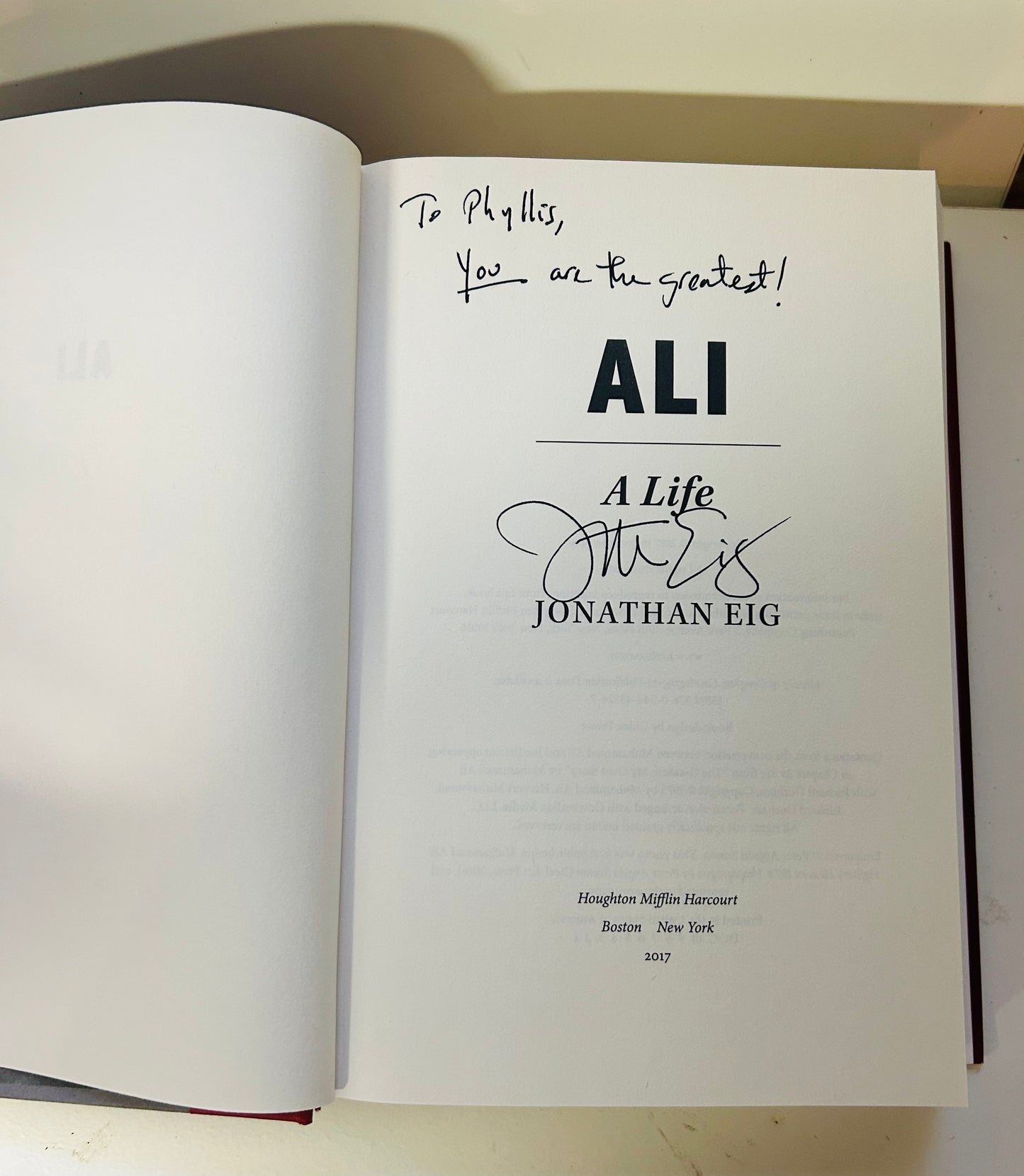 Ali: A Life (signed copy)