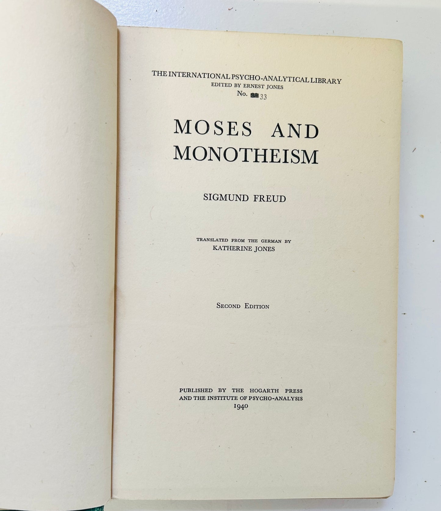 Moses and Monotheism