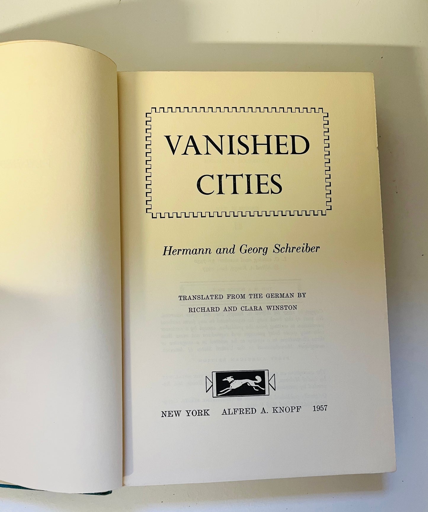 Vanished Cities