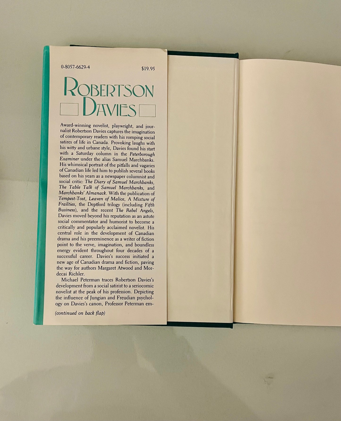 Robertson Davies (signed copy)