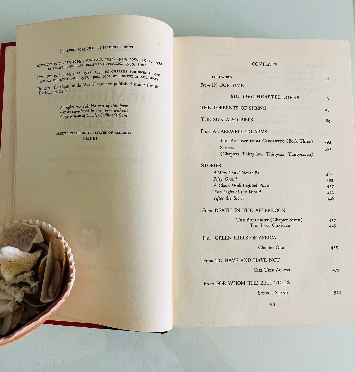 The Hemingway Reader