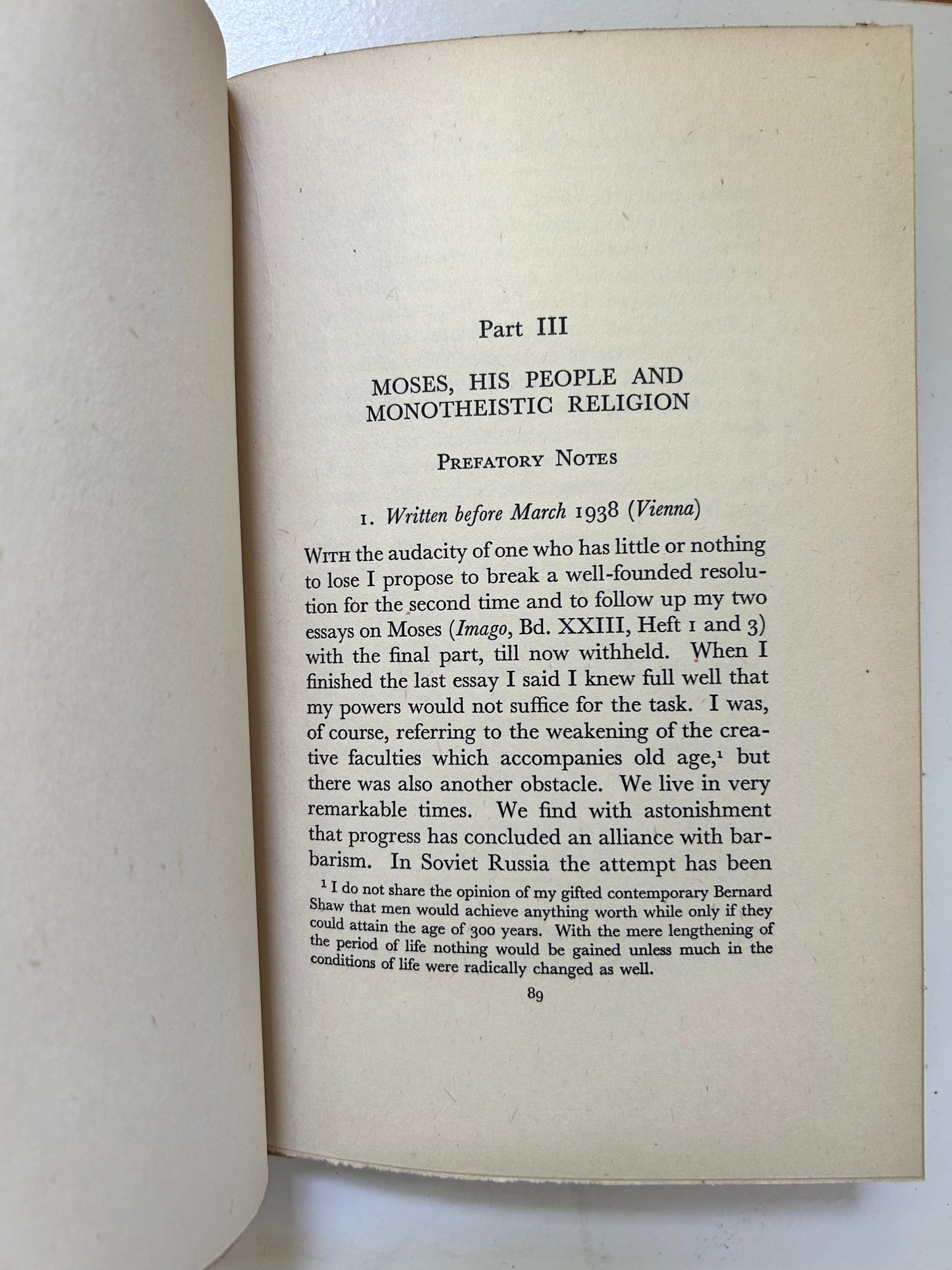 Moses and Monotheism