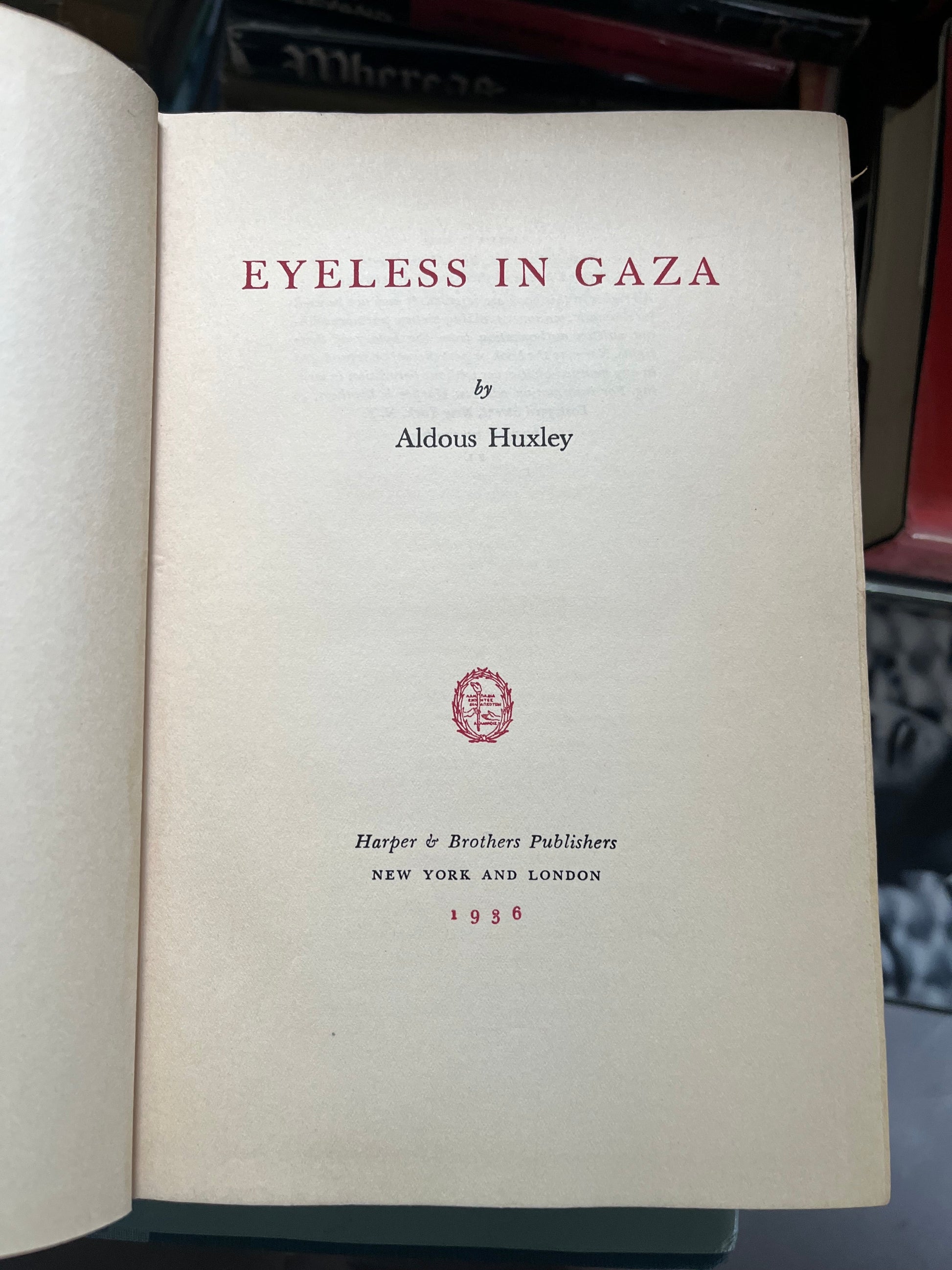 Eyeless in Gaza - Burning Tree Books