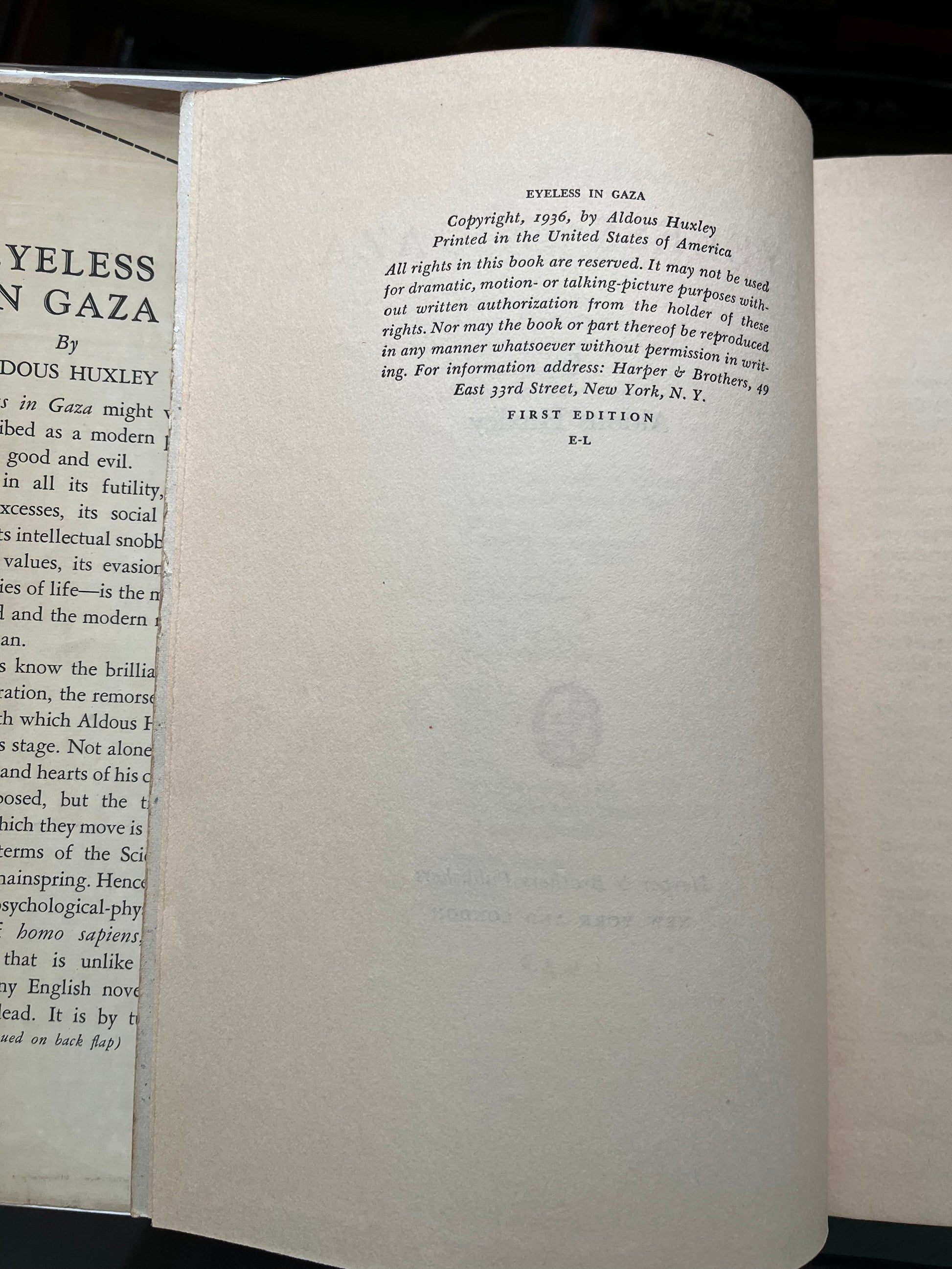 Eyeless in Gaza - Burning Tree Books