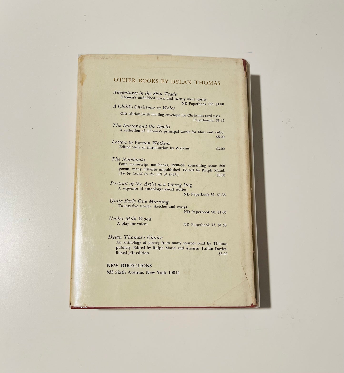 Selected Letters of Dylan Thomas