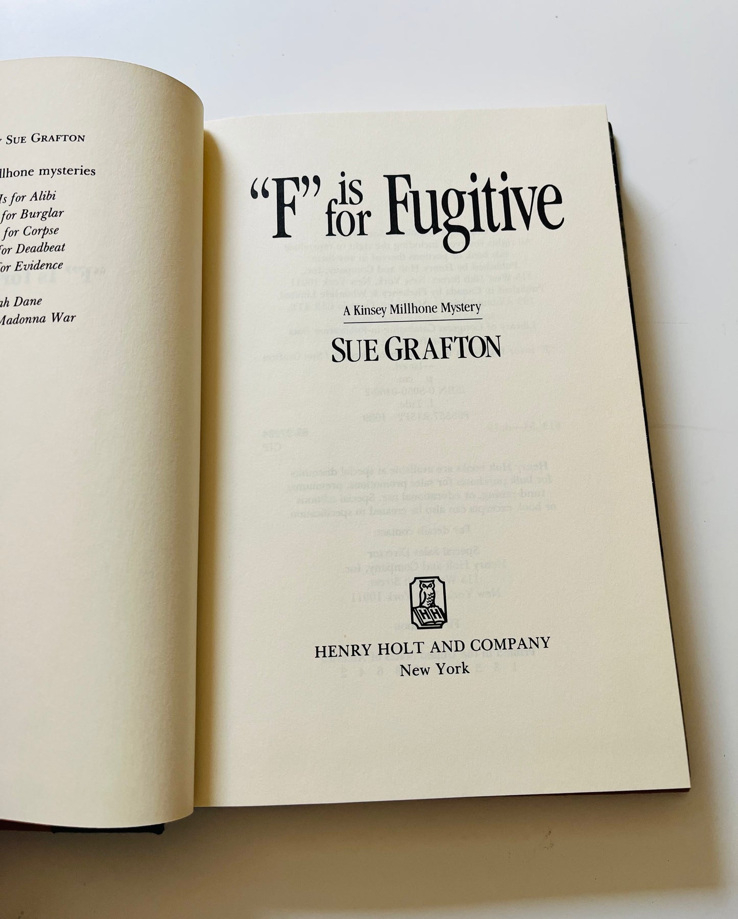 "F" is for Fugitive