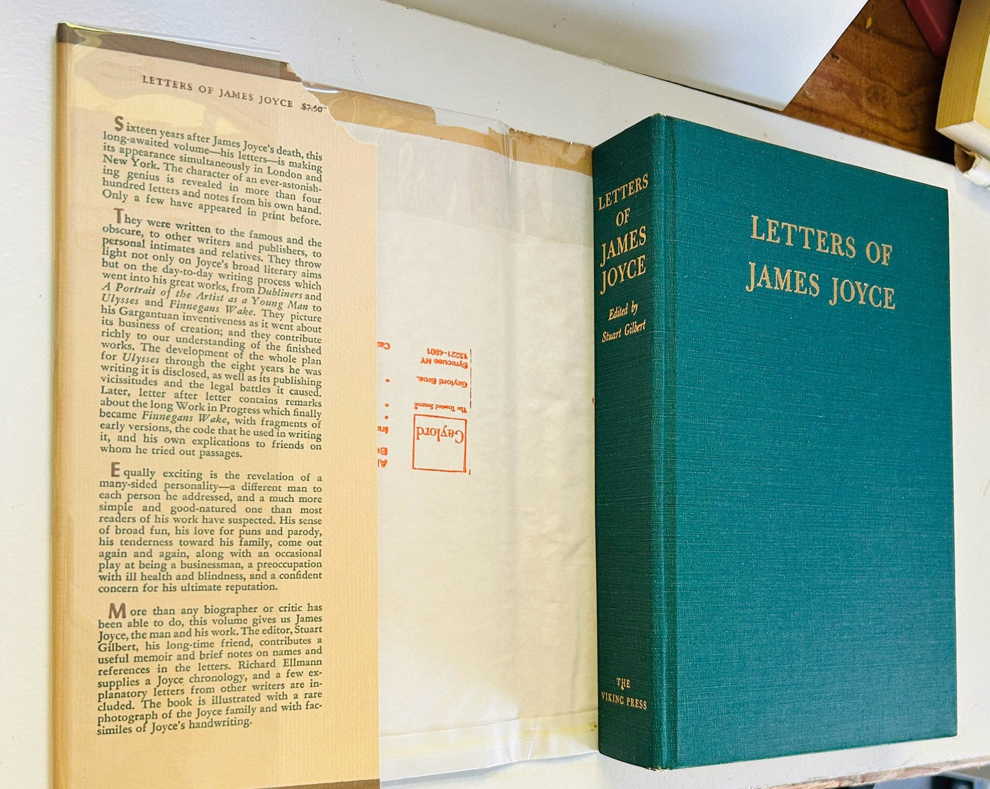 James Joyce Letters - Burning Tree Books