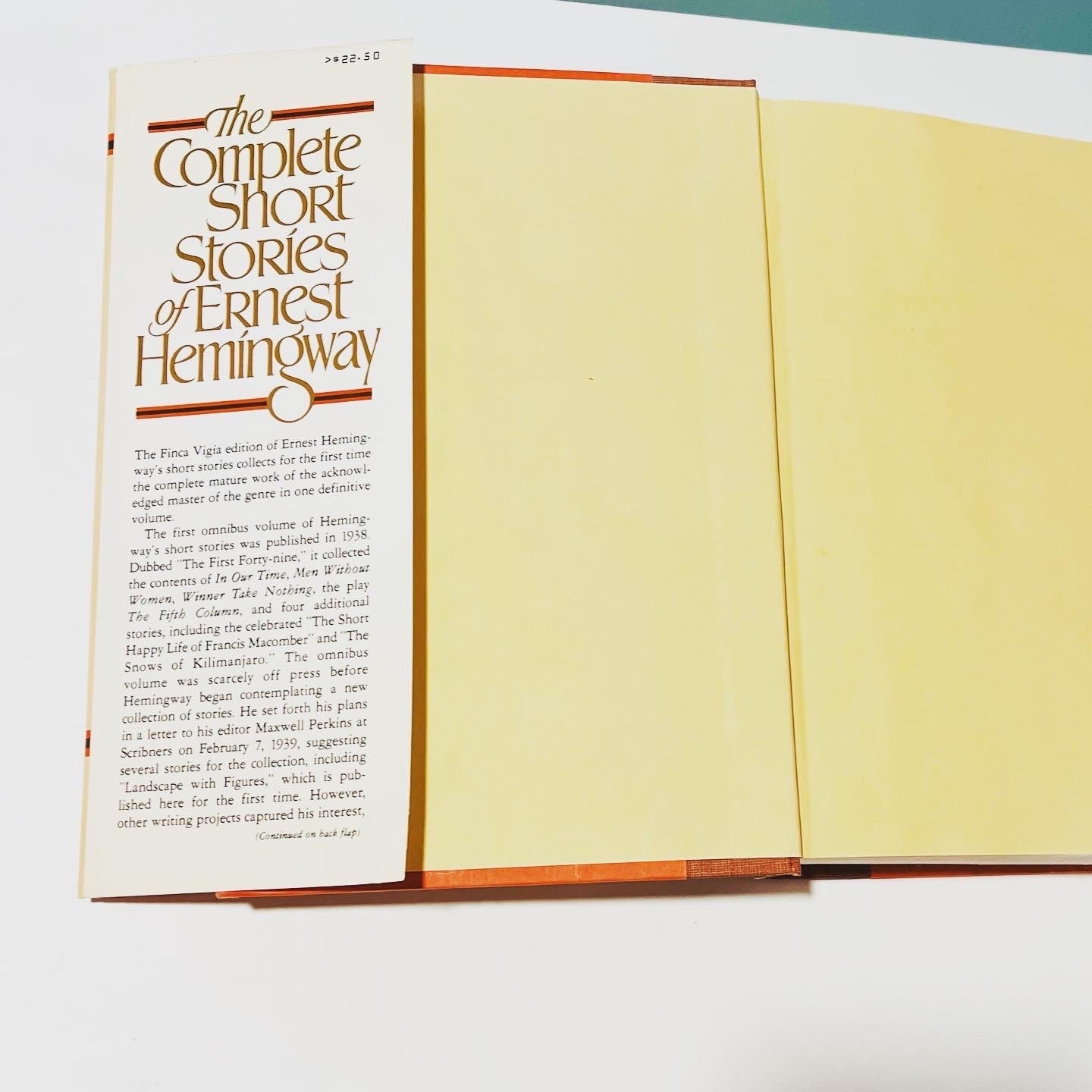 The Complete Short Stories of Ernest Hemingway - Burning Tree Books