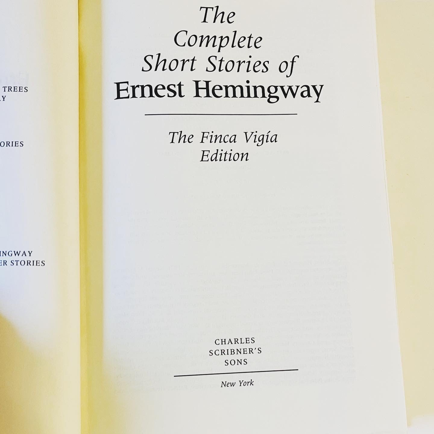 The Complete Short Stories of Ernest Hemingway - Burning Tree Books