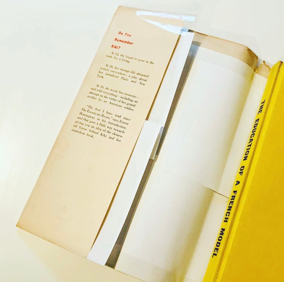 The Education of a French Model: Kiki's Memoir - Burning Tree Books
