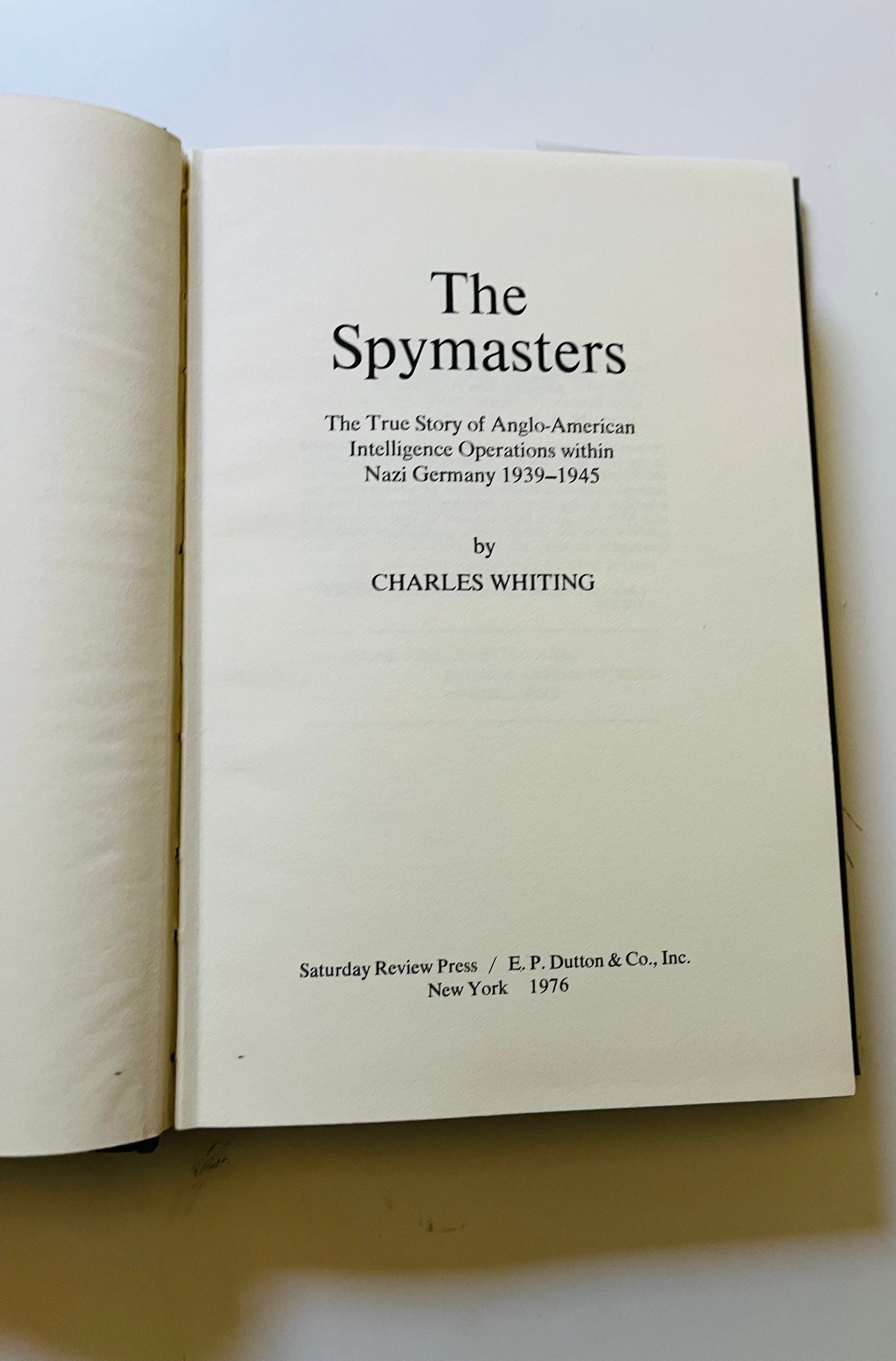 The Spy Masters - Burning Tree Books