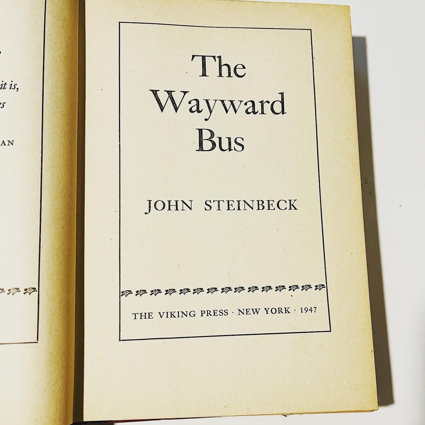 The Wayward Bus - Burning Tree Books
