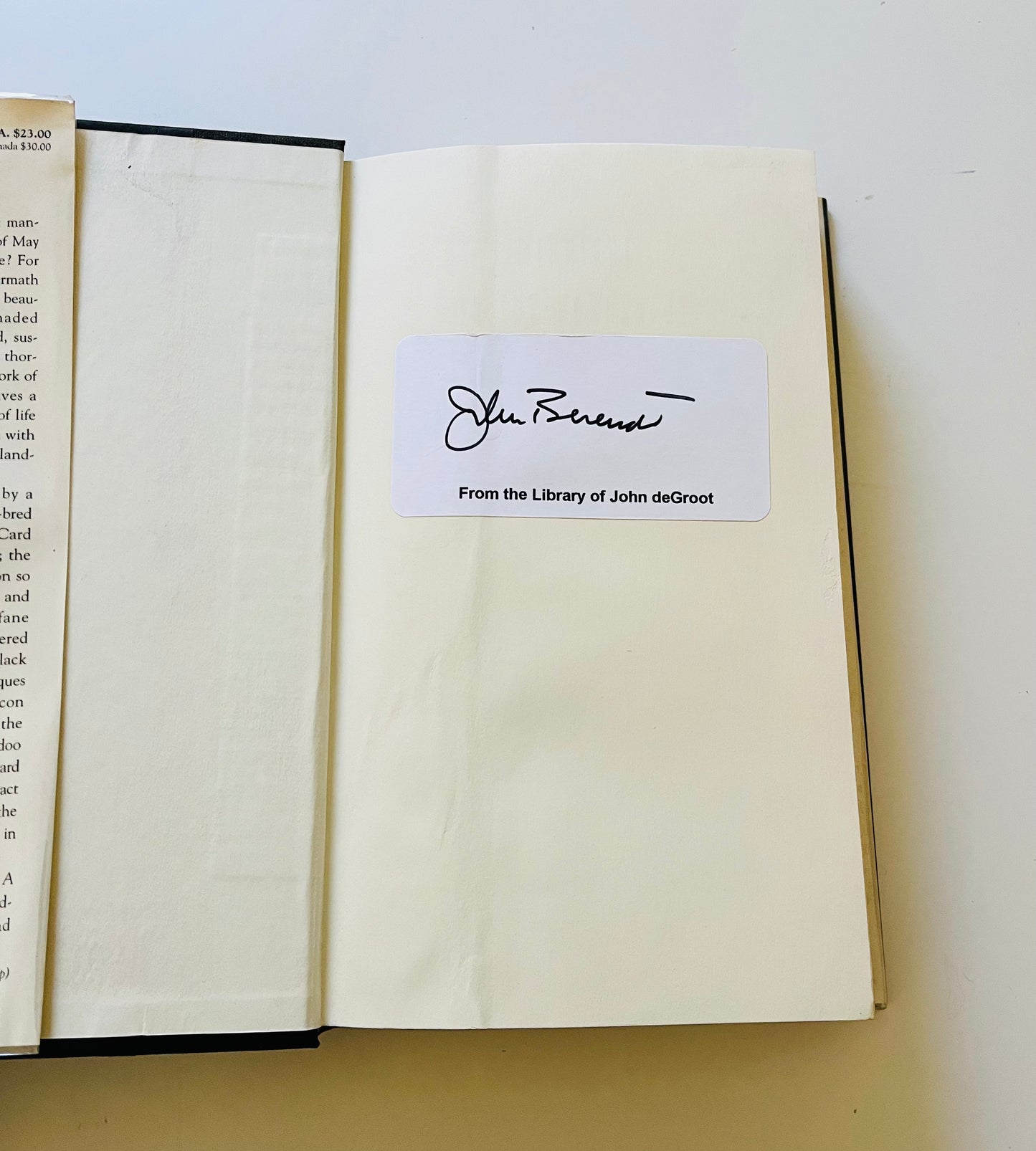 Midnight in the Garden of Good and Evil (signed copy)