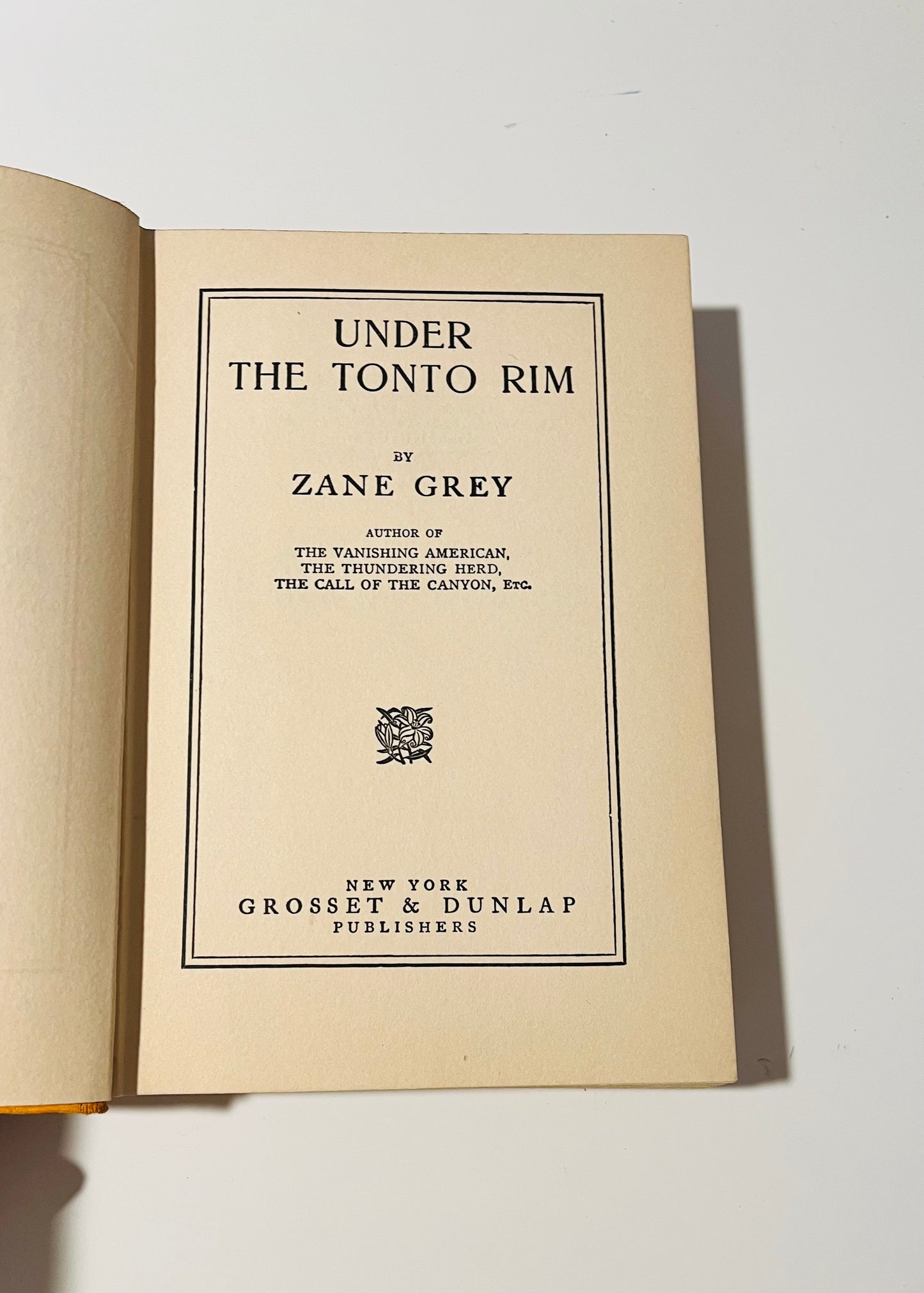 Under the Tonto Rim