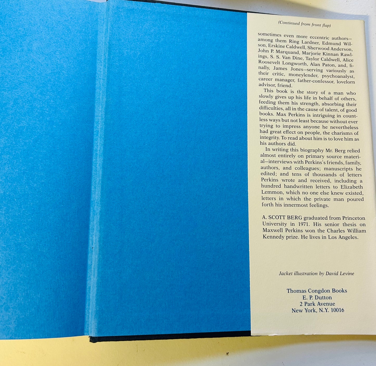 Max Perkins: Editor of Genius