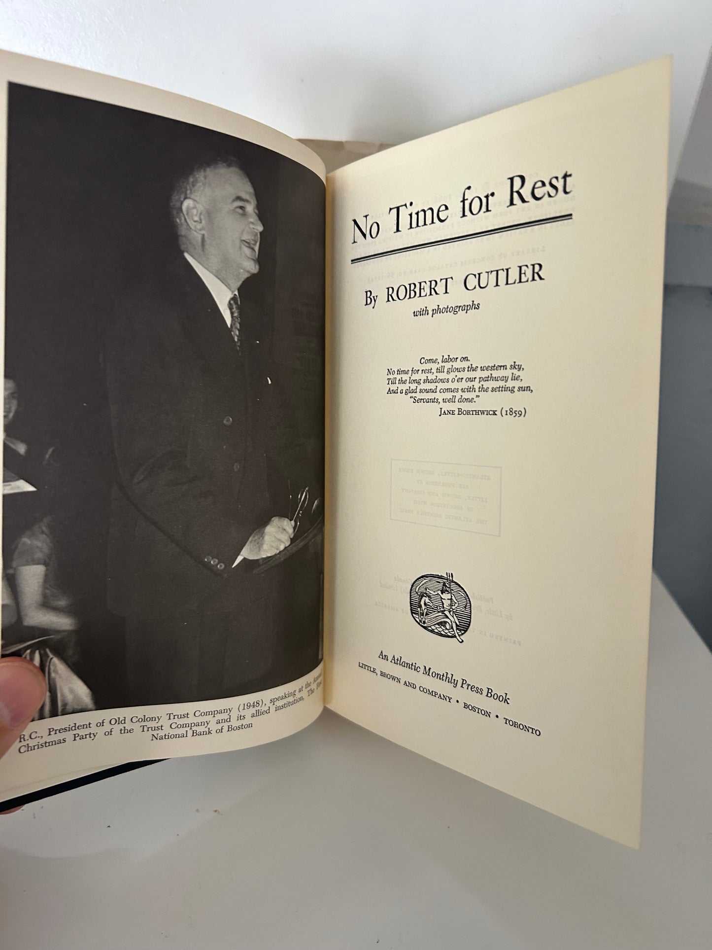 No Time for Rest (signed copy)